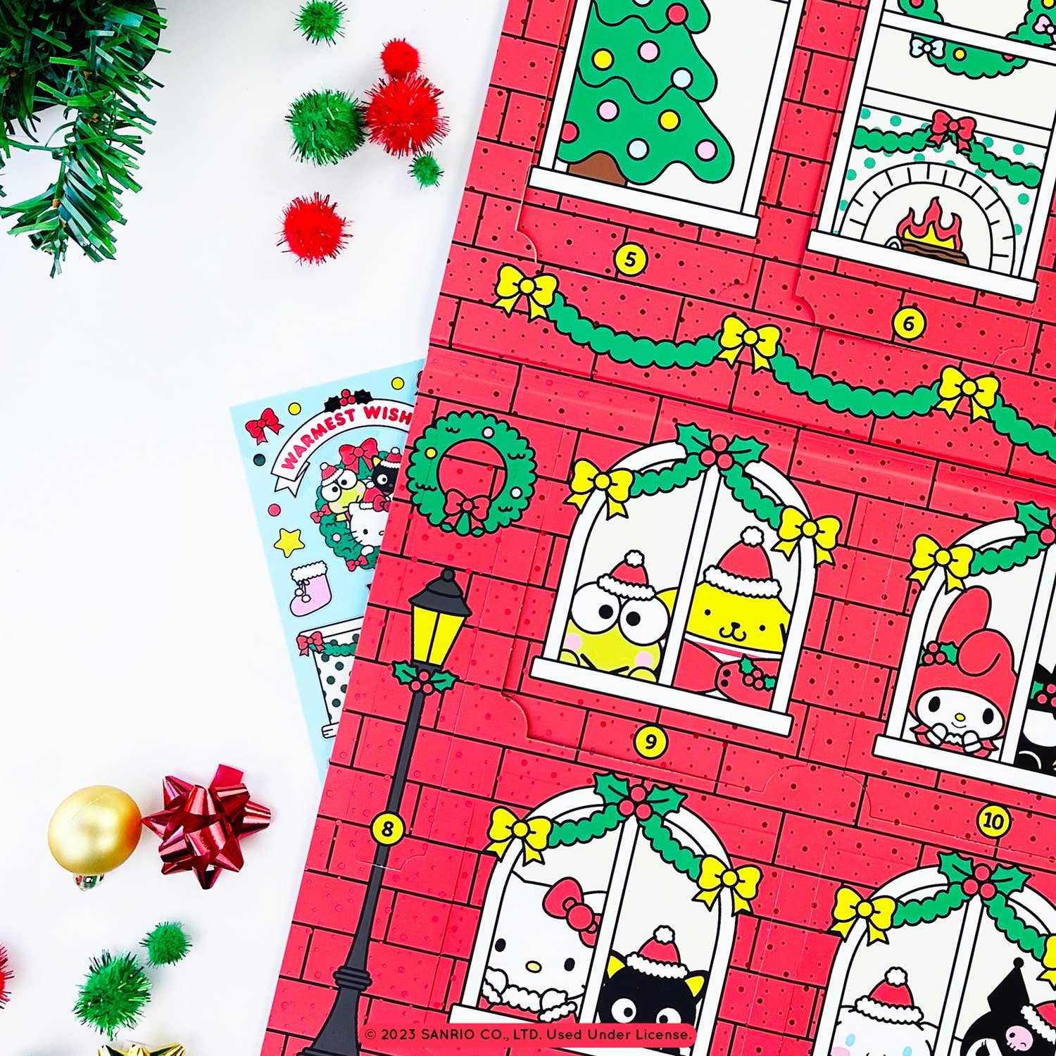 Hello Kitty & Friends Christmas Sticker Countdown Advent Calendar - bubblegum market