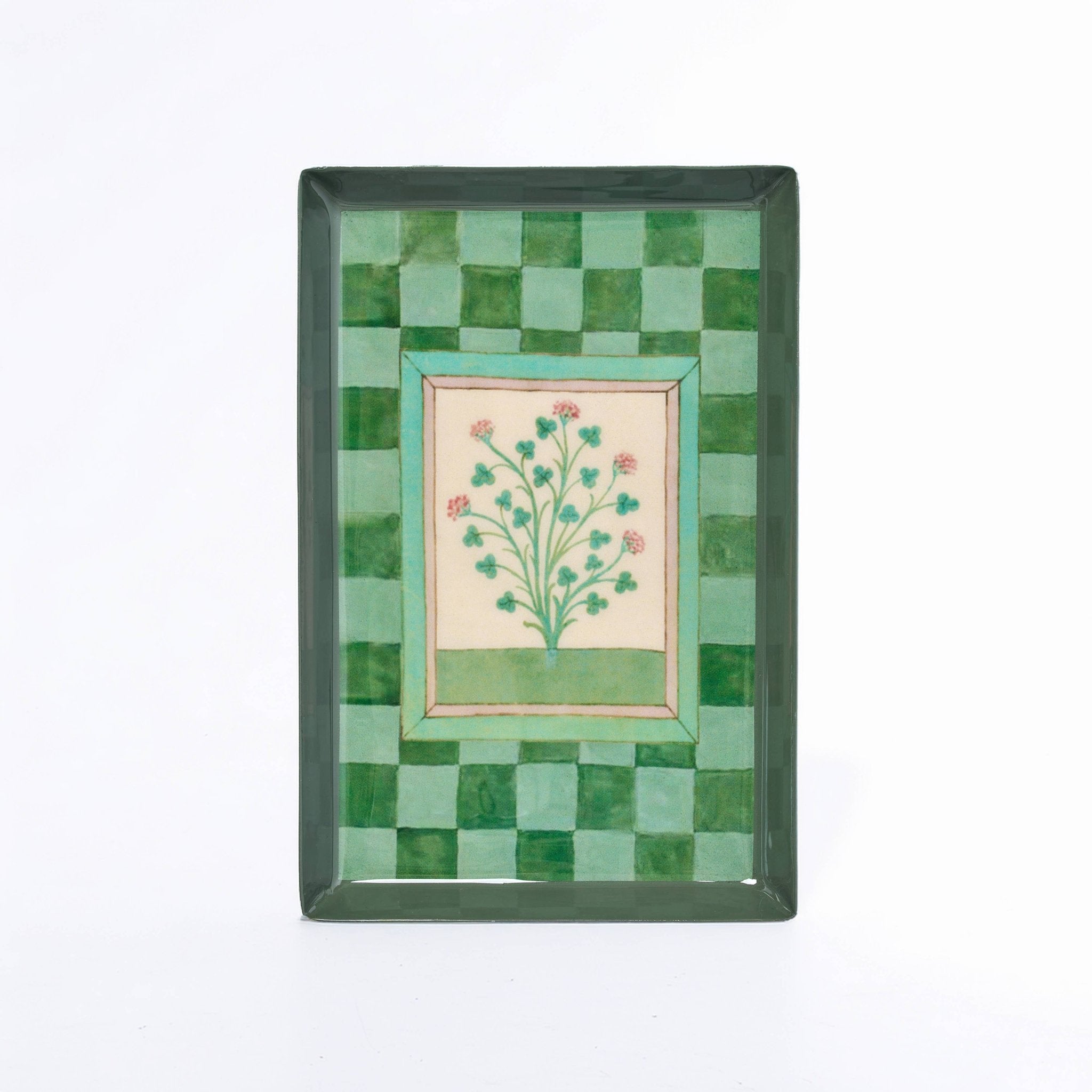 Herbs Rectangular Enamel Tray - bubblegum market