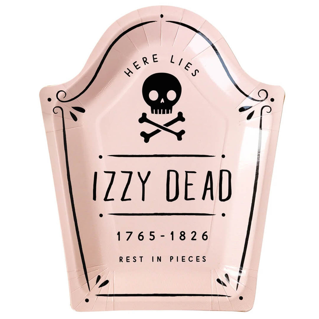 hey-pumpkin-halloween-tombstone-shaped-paper-party-plates-pink-Izzy-Dead