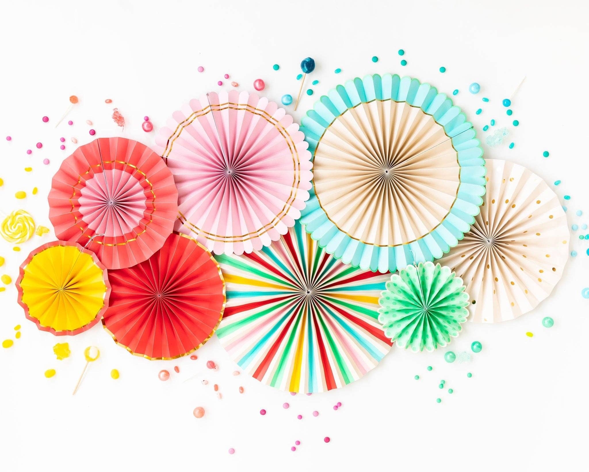 Hip Hip Hooray Party Fans - bubblegum market