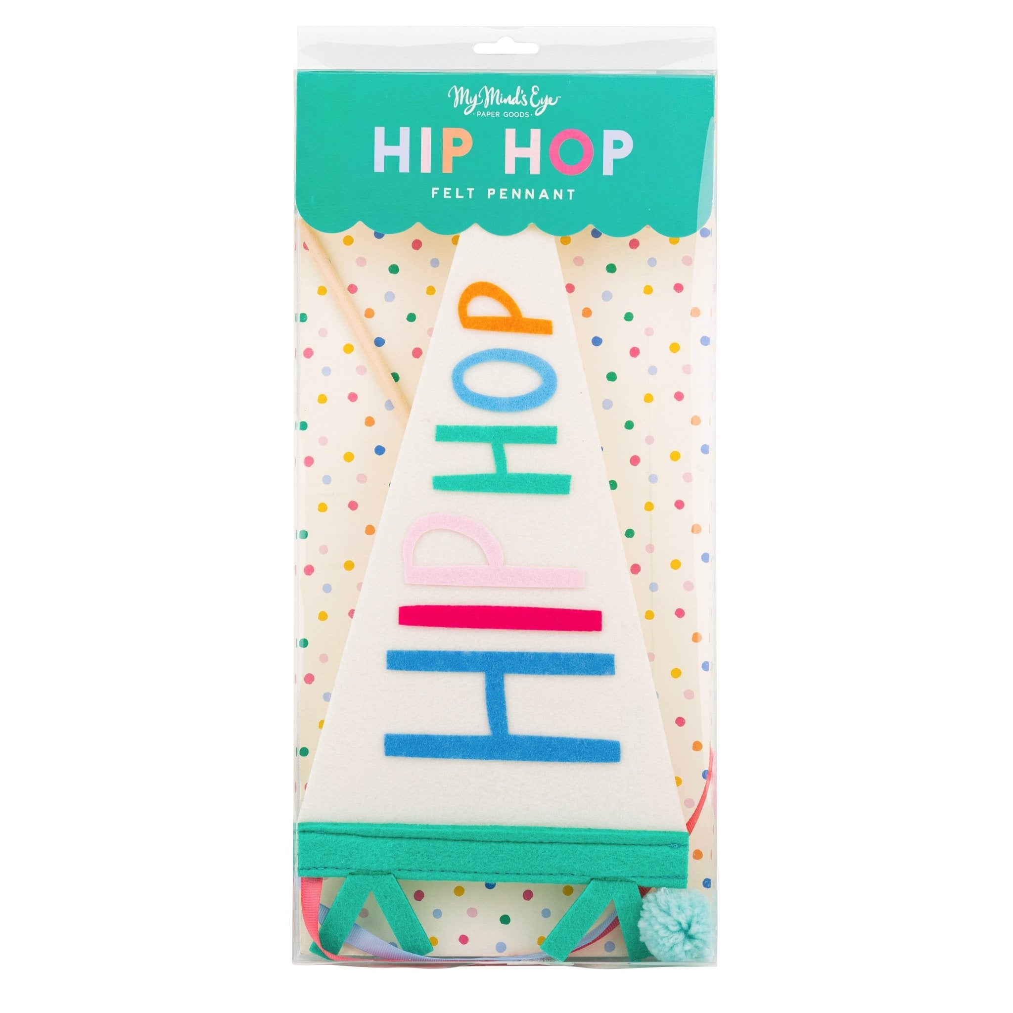 Hip Hop Felt Pennant - bubblegum market