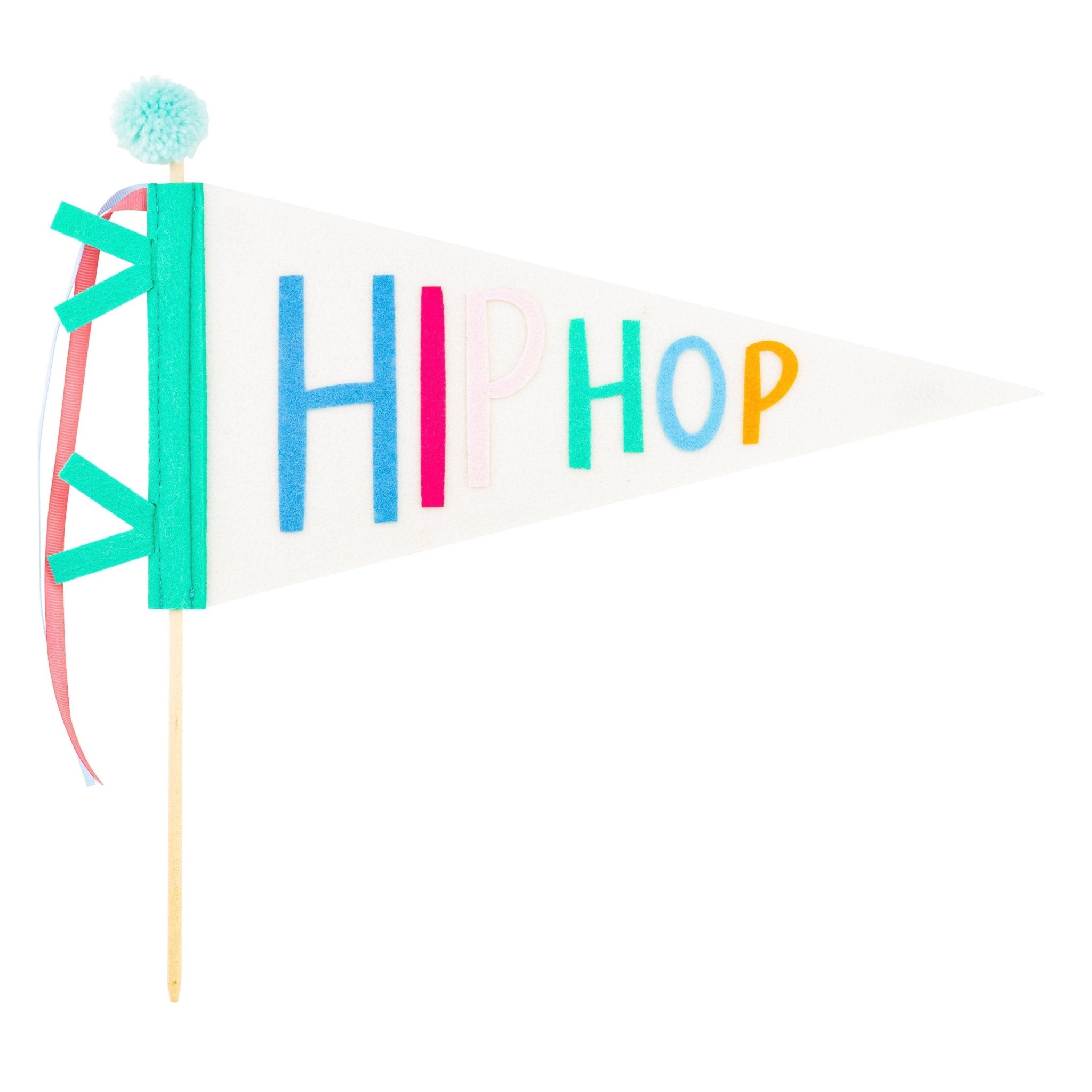 Hip Hop Felt Pennant - bubblegum market