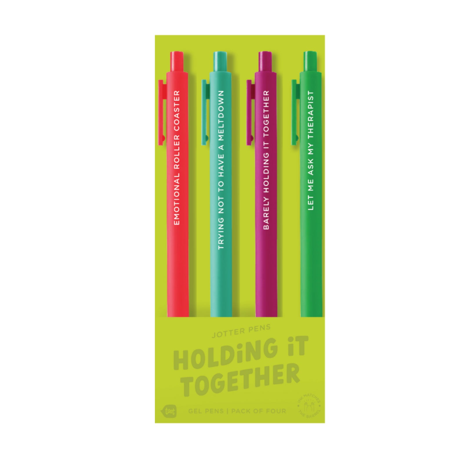 HOLDING IT TOGETHER Jotter Pen Set - bubblegum market
