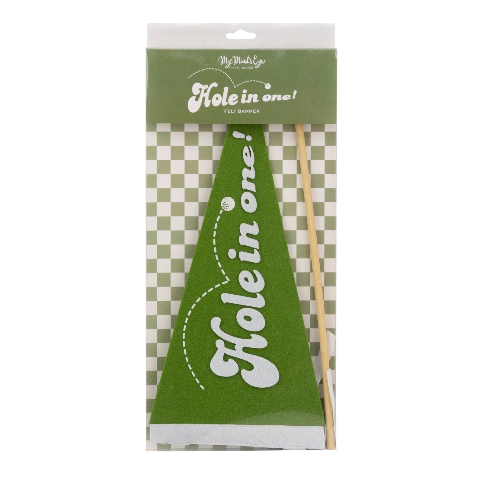 Hole In One Felt Golf Pennant - bubblegum market