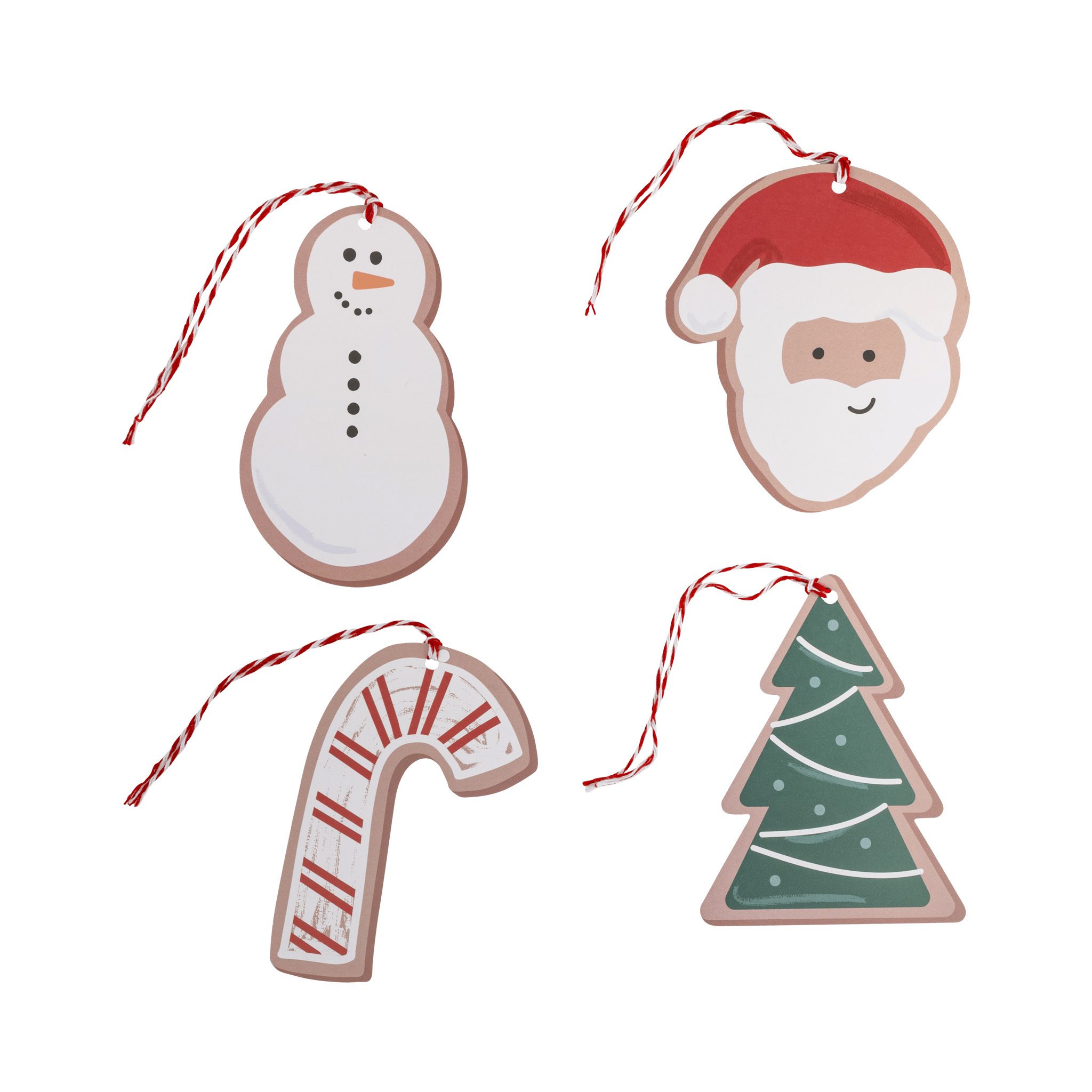 Holiday Cookies Gift Tag Set (16ct) - bubblegum market