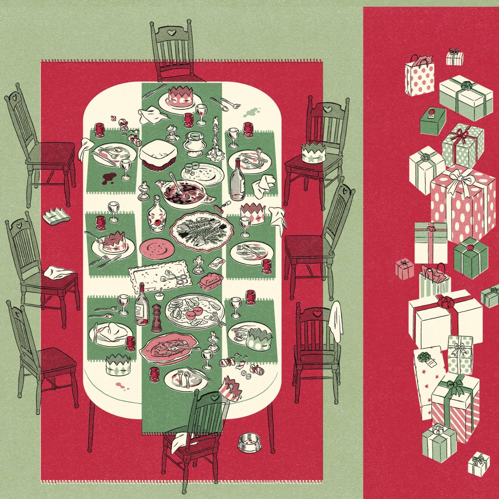 Holiday Fish Feast Gift Bag - bubblegum market