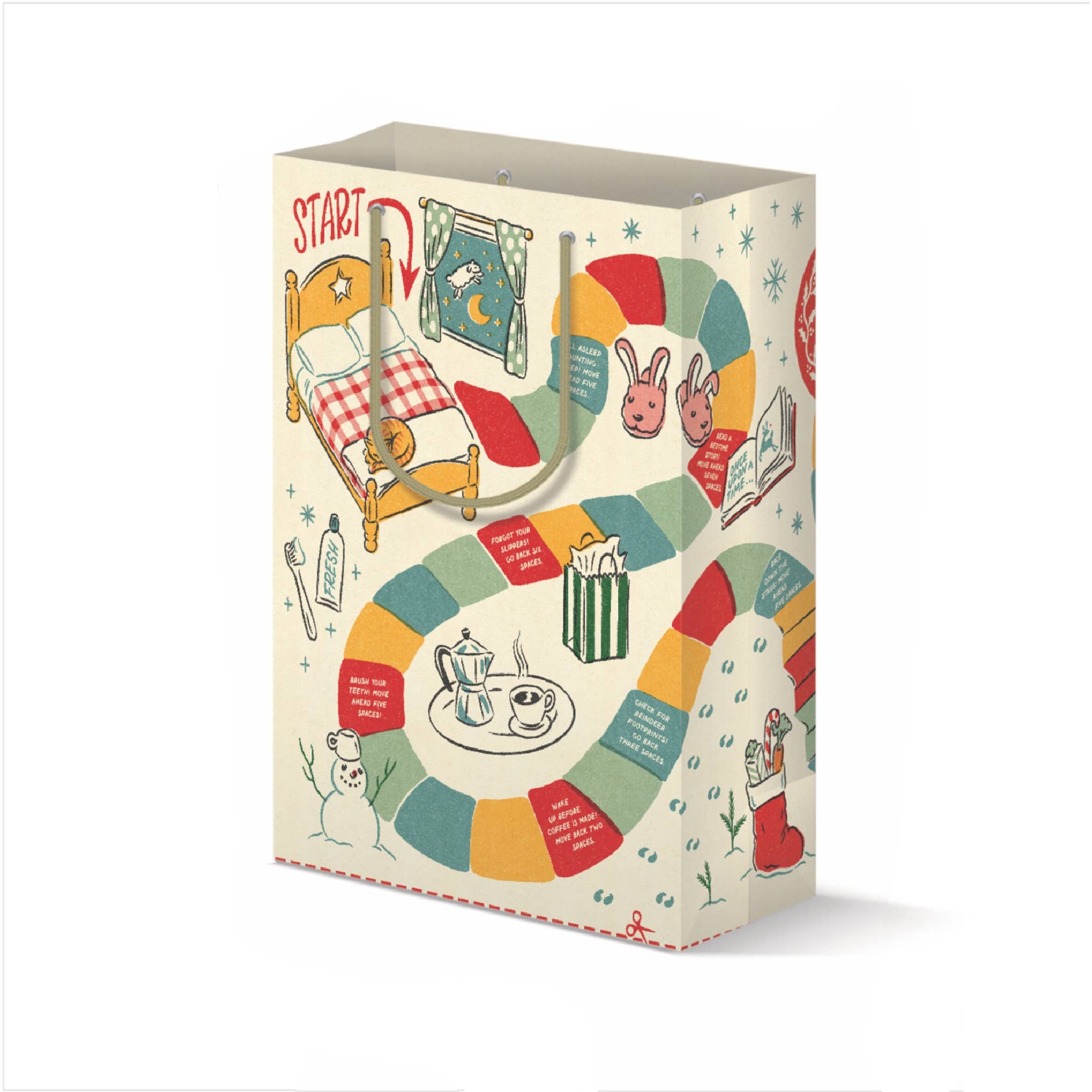 Holiday Game Board Gift Bag - bubblegum market