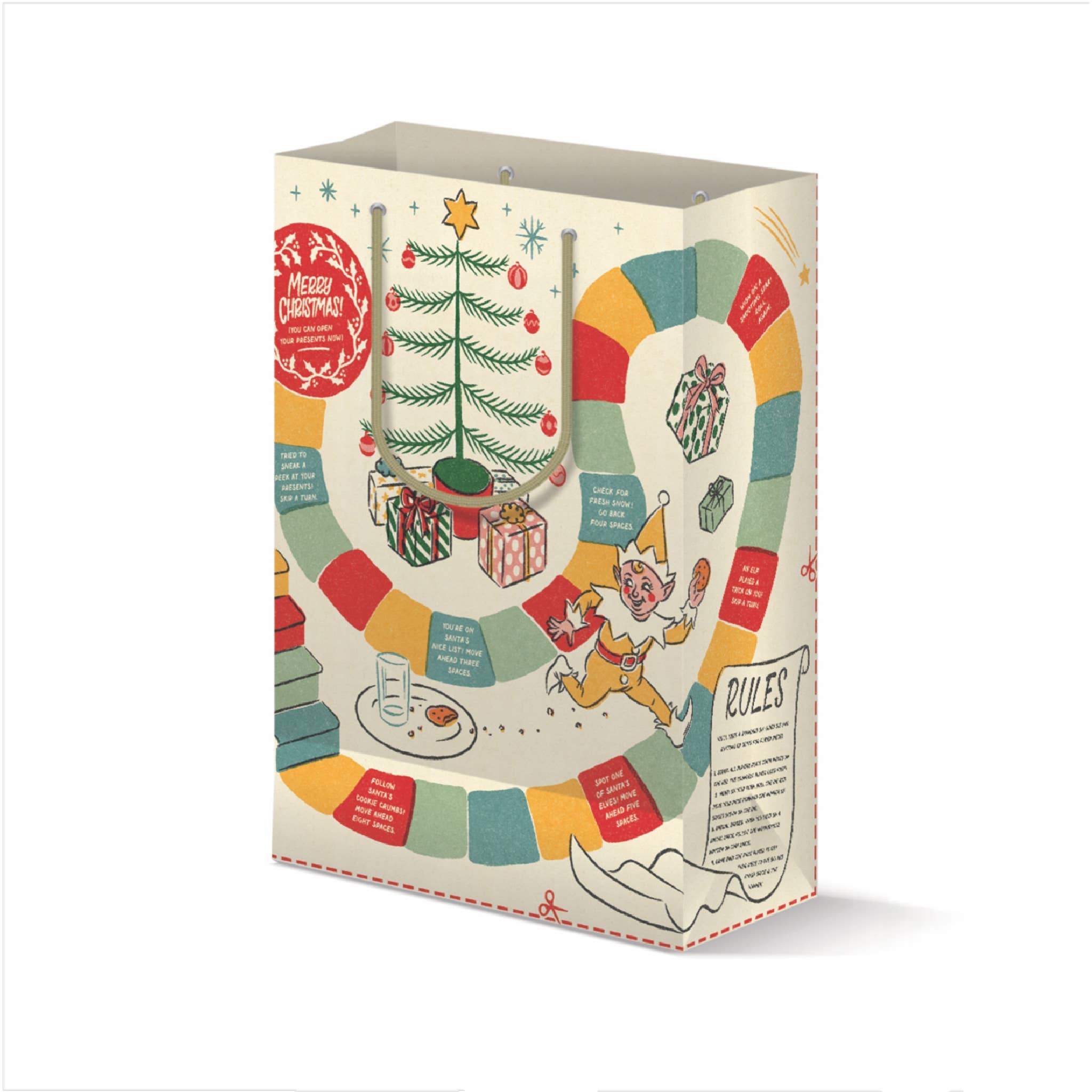 Holiday Game Board Gift Bag - bubblegum market