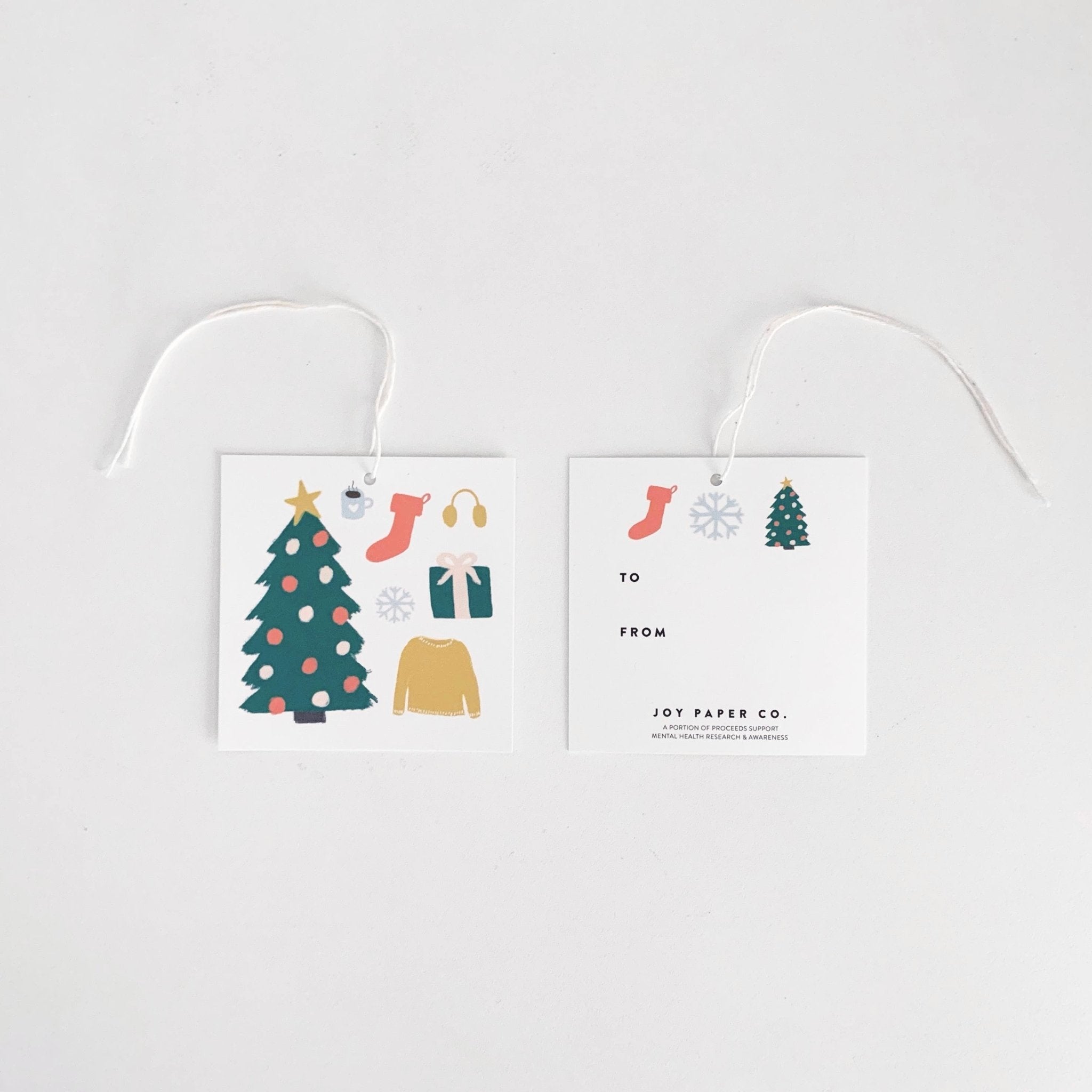 Holiday Illustrations Gift Tags (Set of 8) - bubblegum market