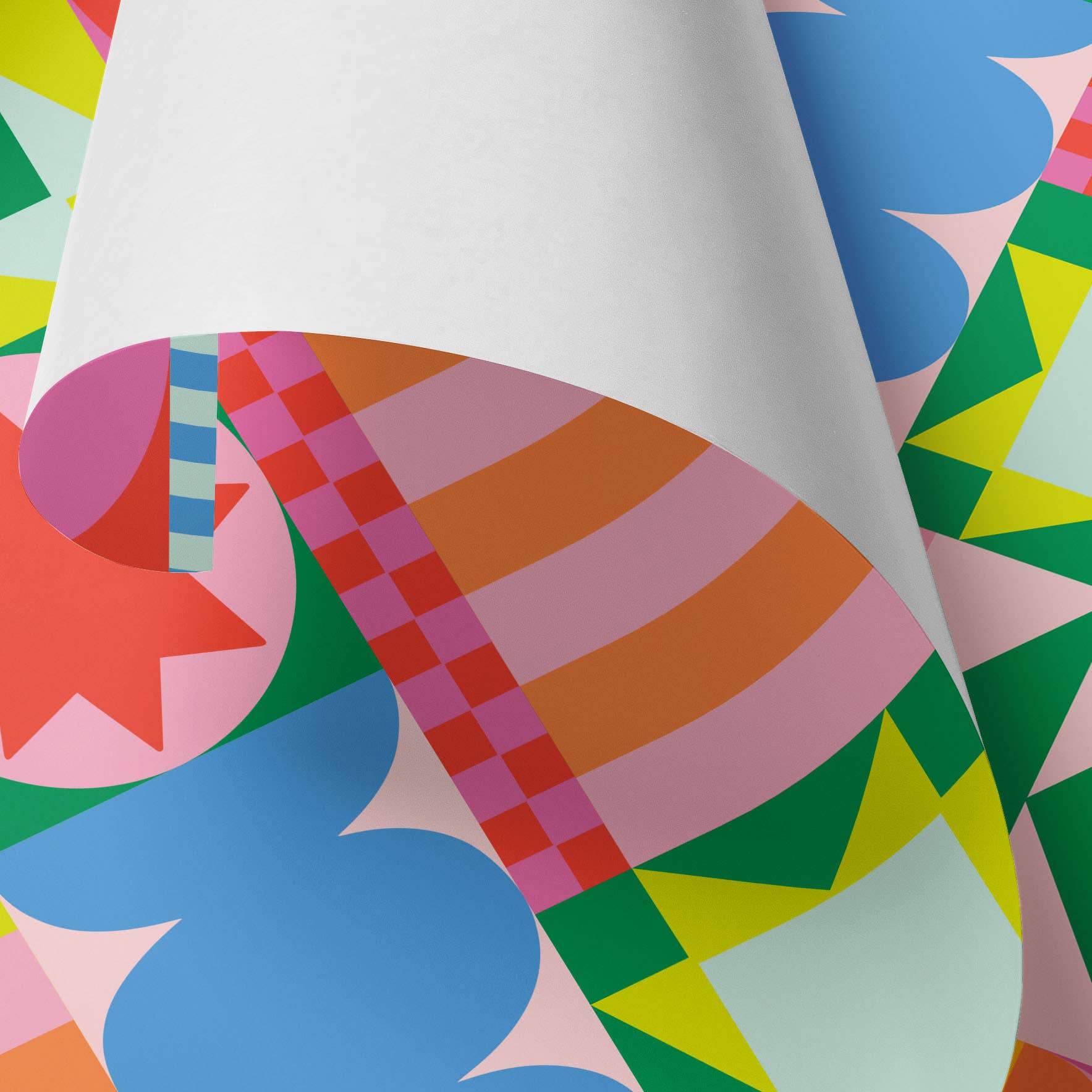 Holiday Quilt Gift Wrap Sheet - bubblegum market