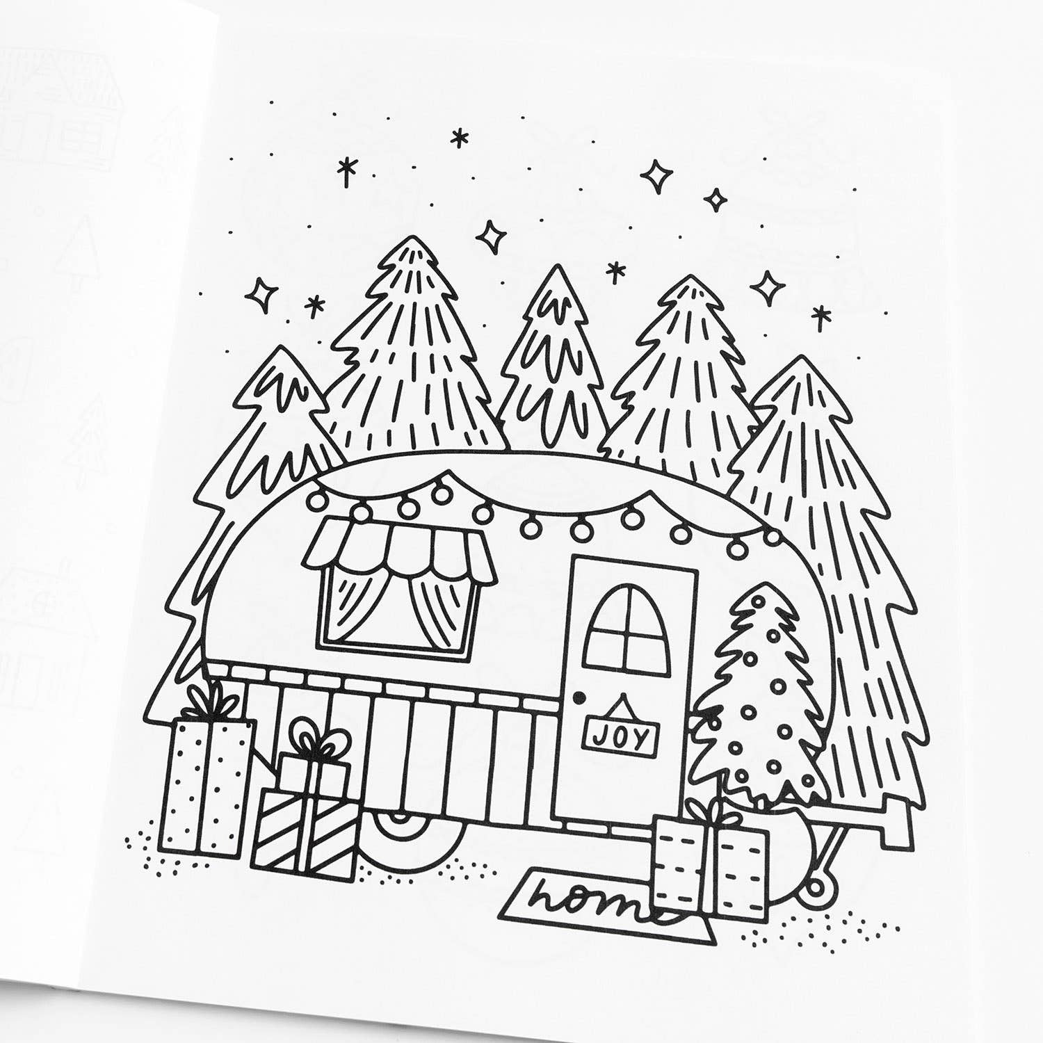 Home for the Holidays Coloring Book - bubblegum market