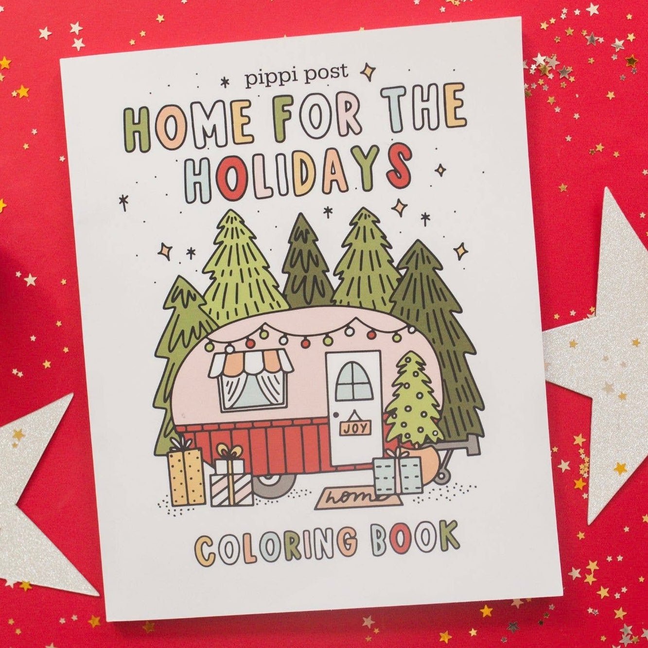 Home for the Holidays Coloring Book - bubblegum market