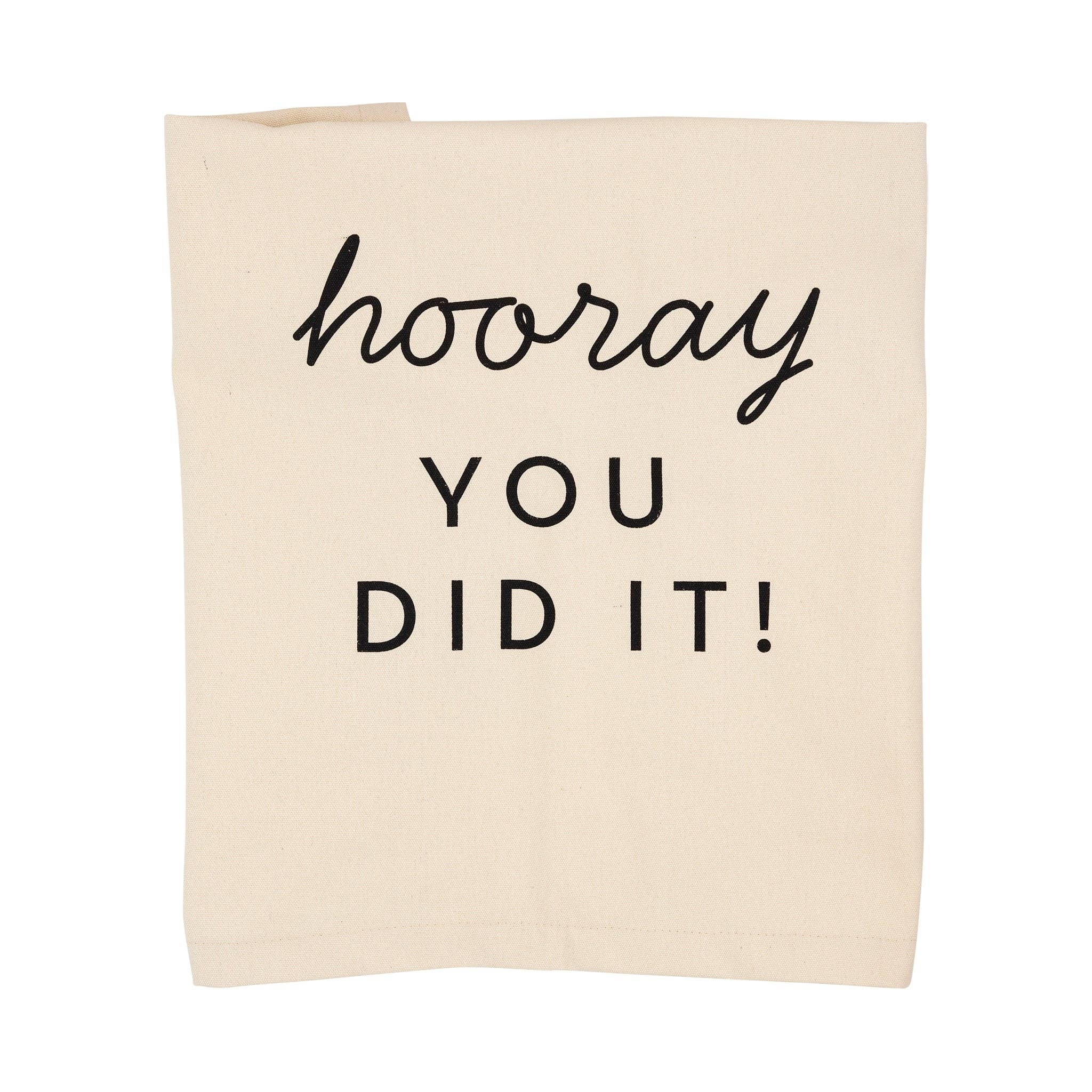 Hooray Canvas Banner - bubblegum market