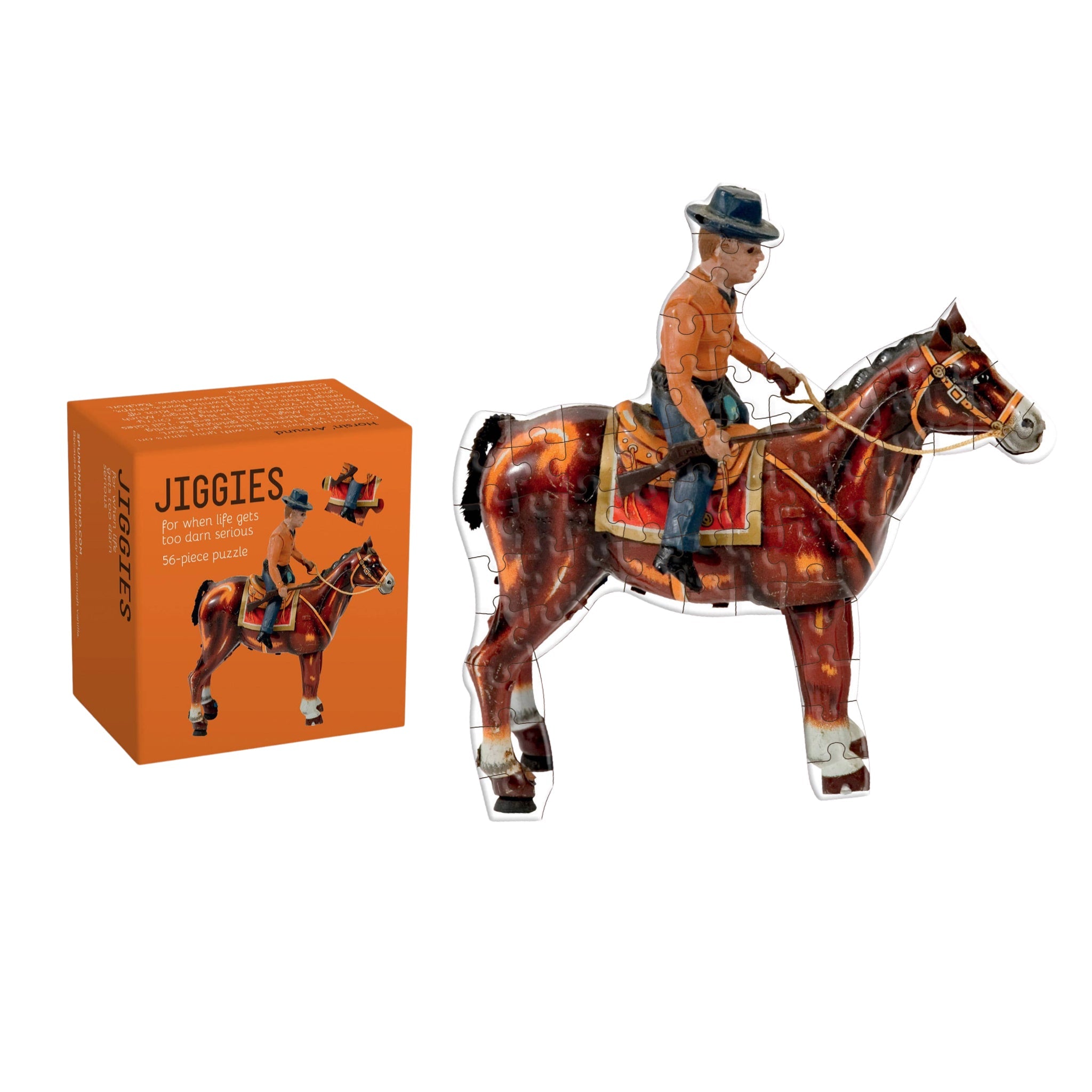 Horsin' Around 56 - Piece Jiggie Puzzle - bubblegum market