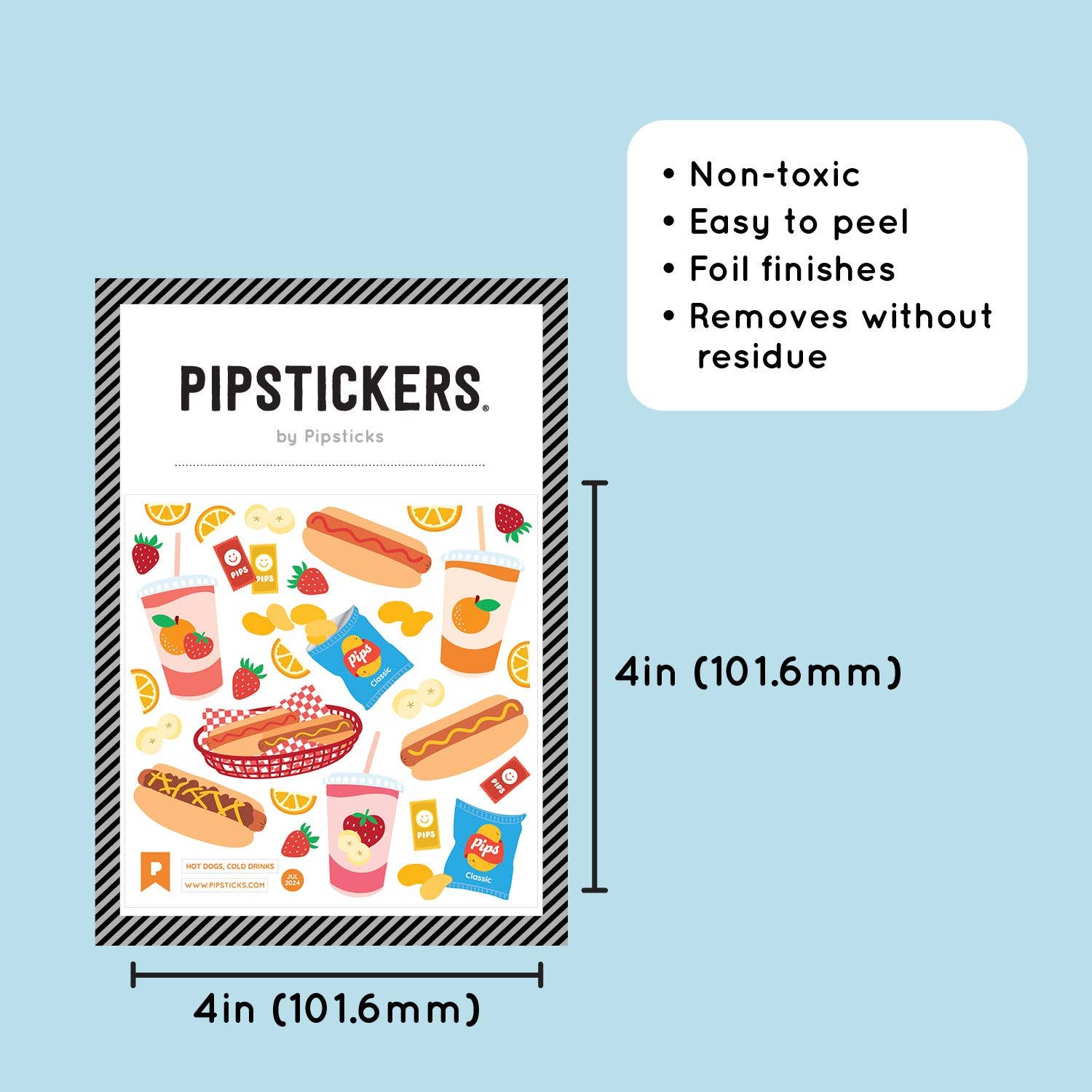 Hot Dogs, Cold Drinks Stickers - bubblegum market