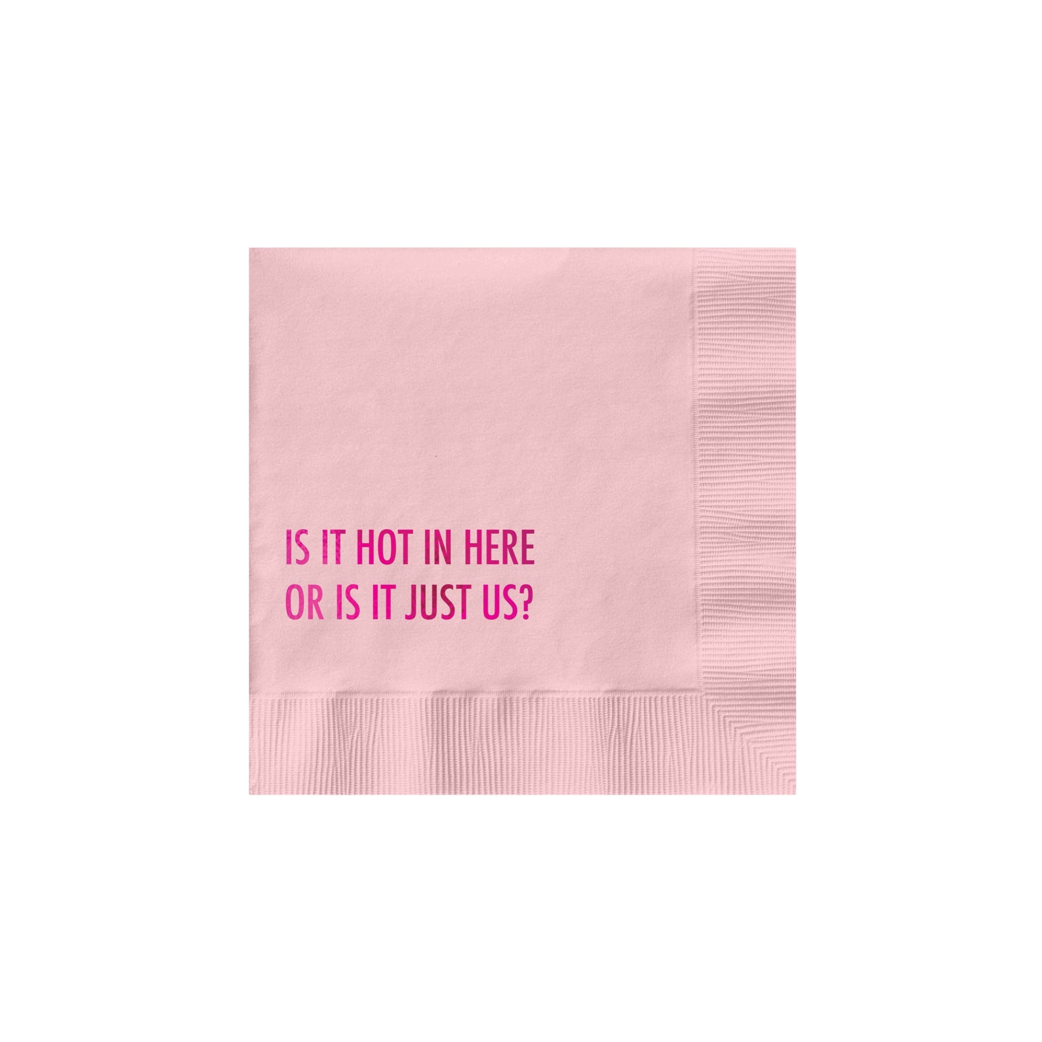 HOT IN HERE Pink Cocktail Napkins - bubblegum market