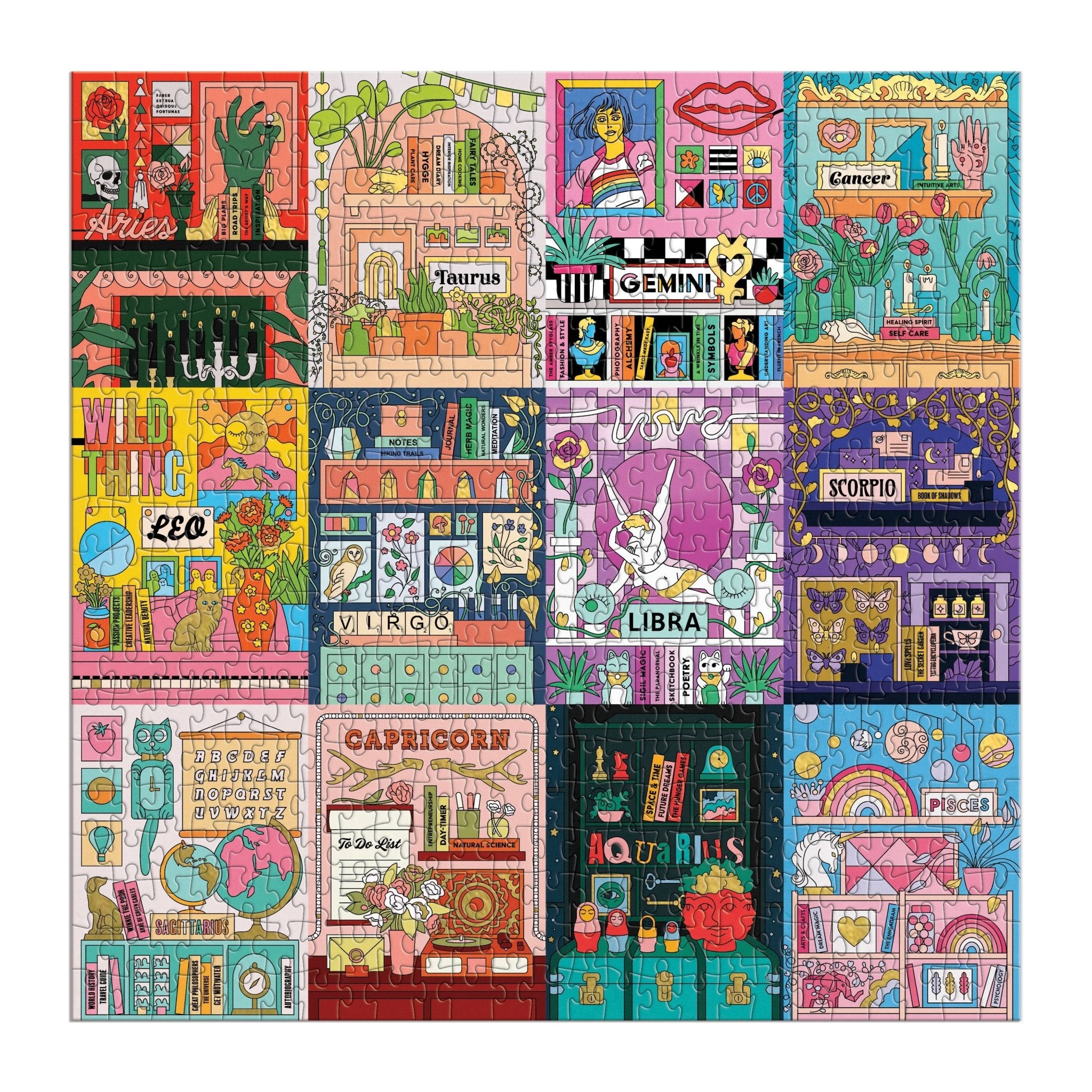House of Astrology 500 - Piece Foil Puzzle - bubblegum market