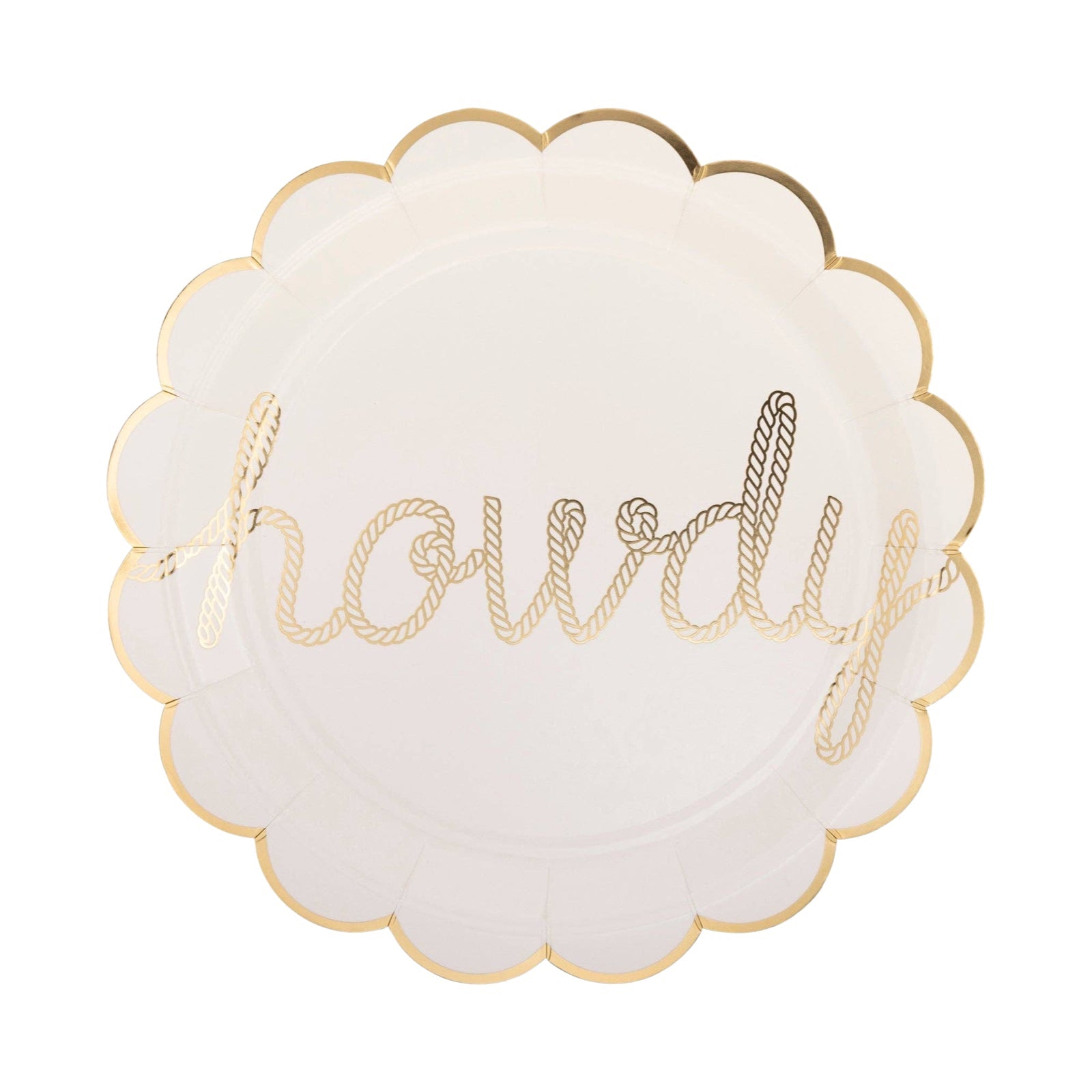 Howdy Paper Party Plates 9" - bubblegum market