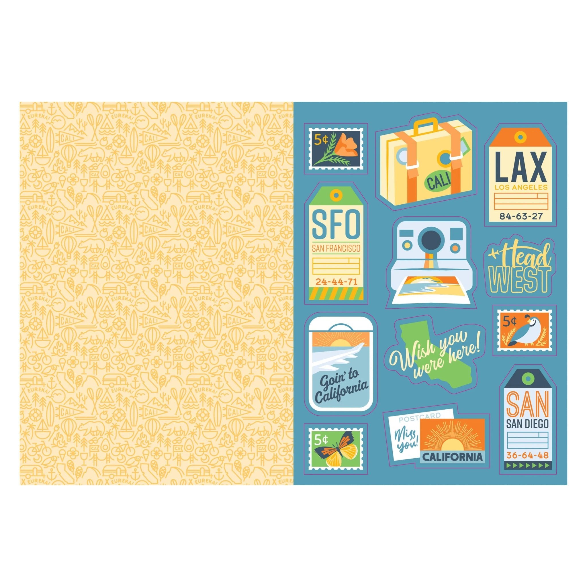 I Love California Sticker Book - bubblegum market