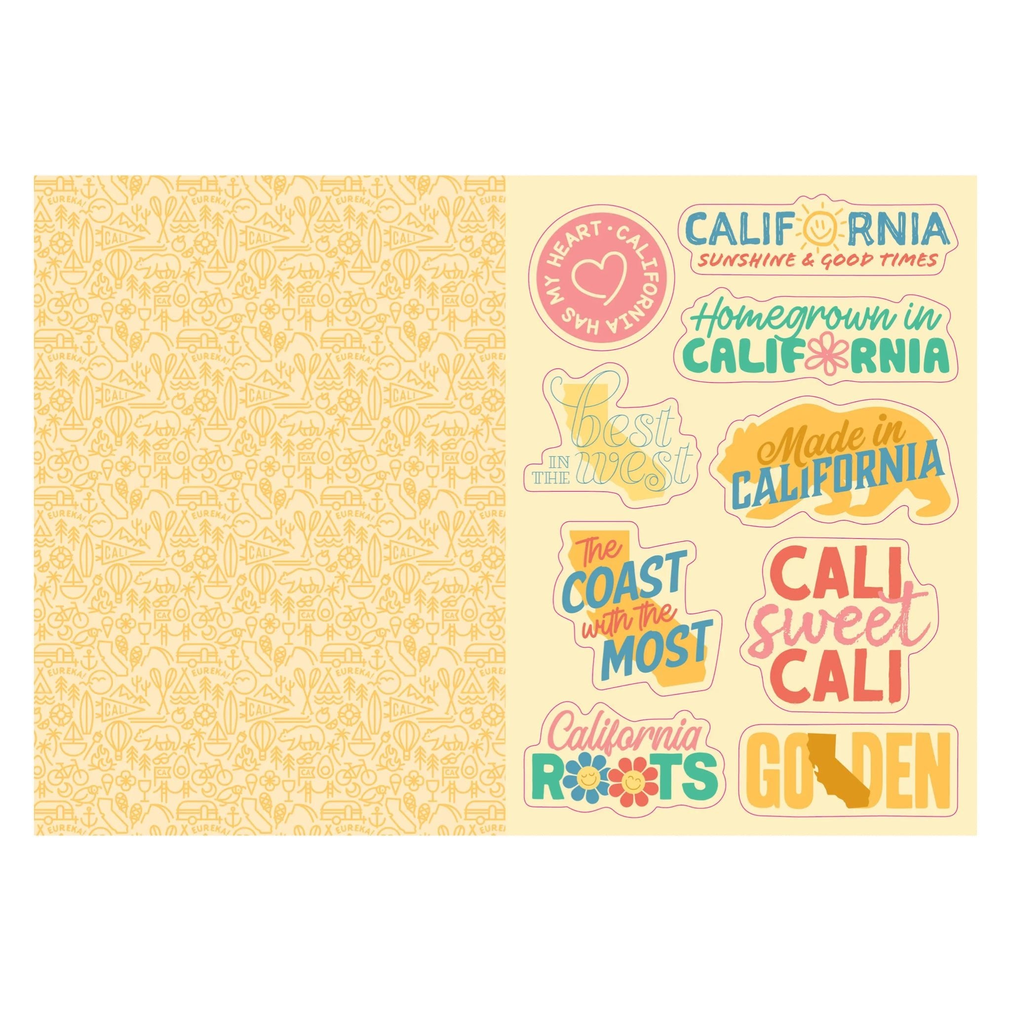 I Love California Sticker Book - bubblegum market