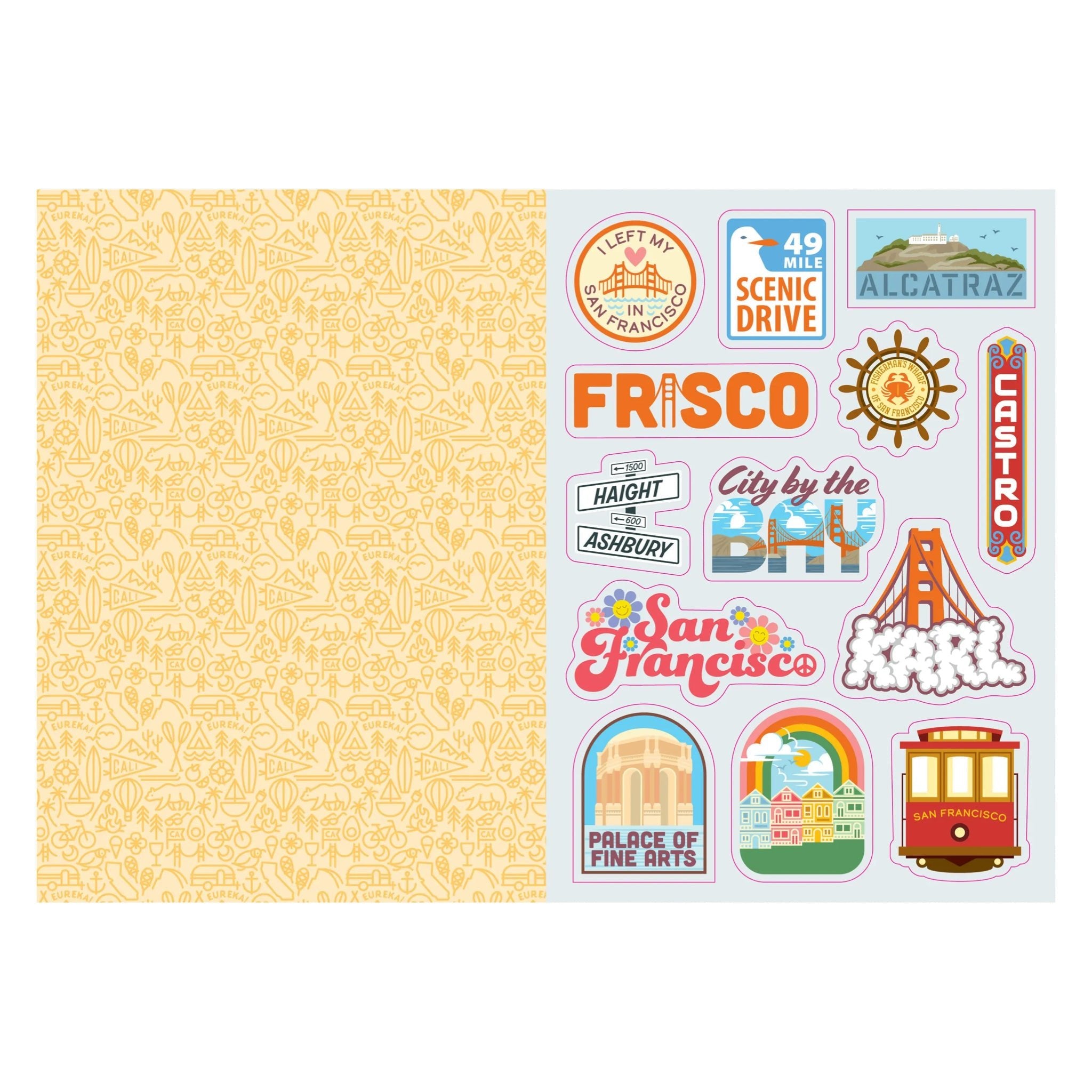 I Love California Sticker Book - bubblegum market