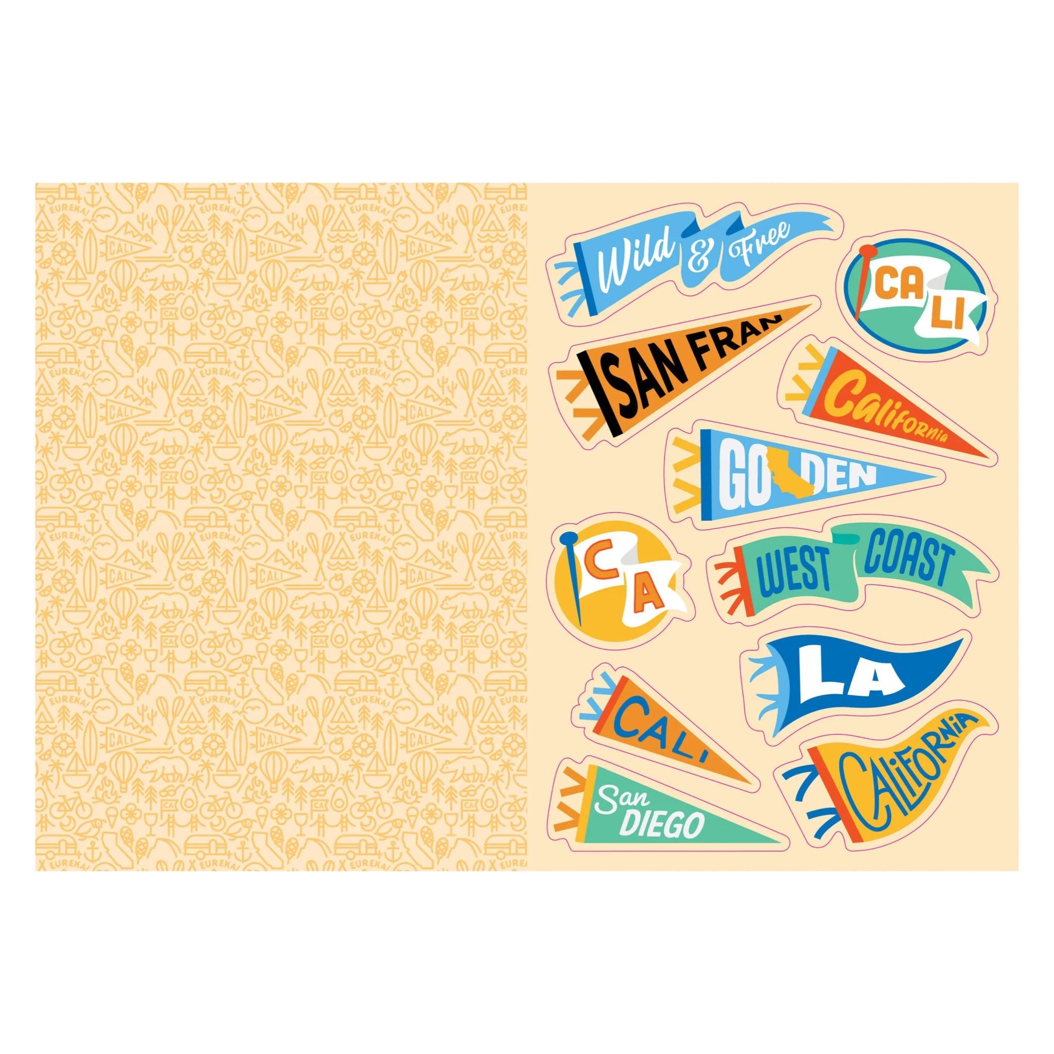 I Love California Sticker Book - bubblegum market