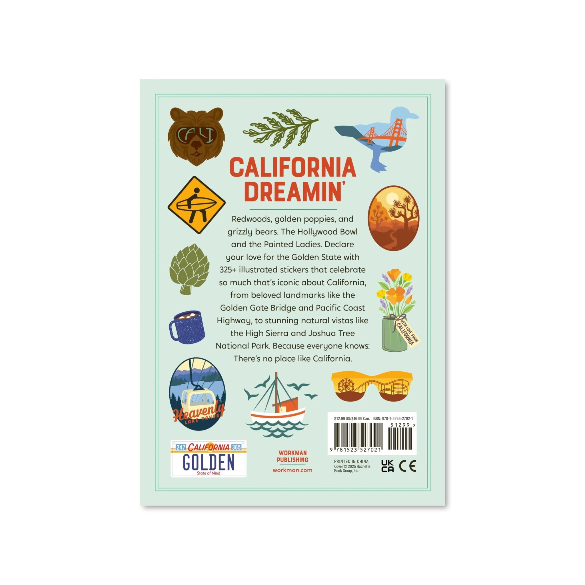 I Love California Sticker Book - bubblegum market