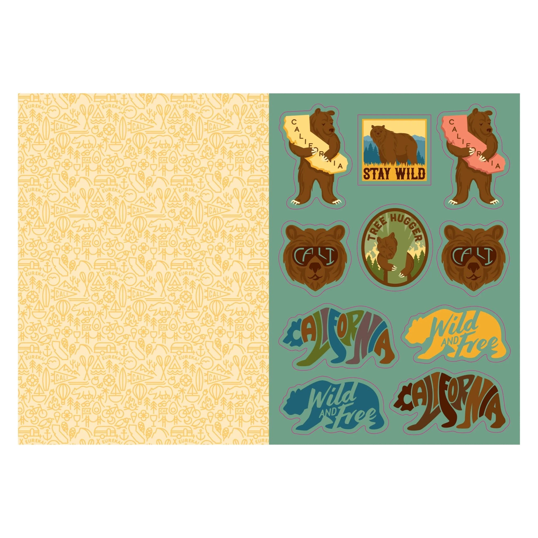 I Love California Sticker Book - bubblegum market