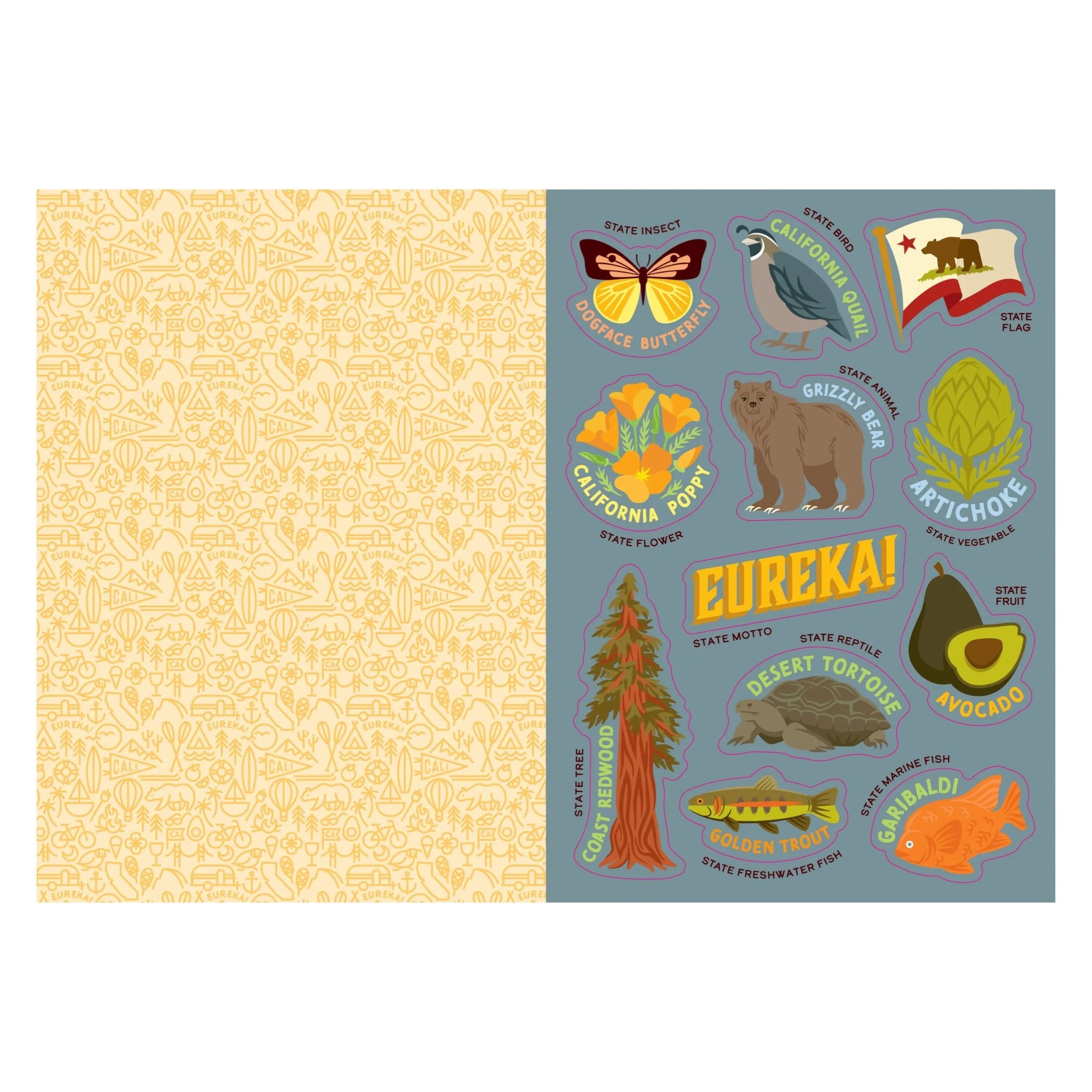 I Love California Sticker Book - bubblegum market