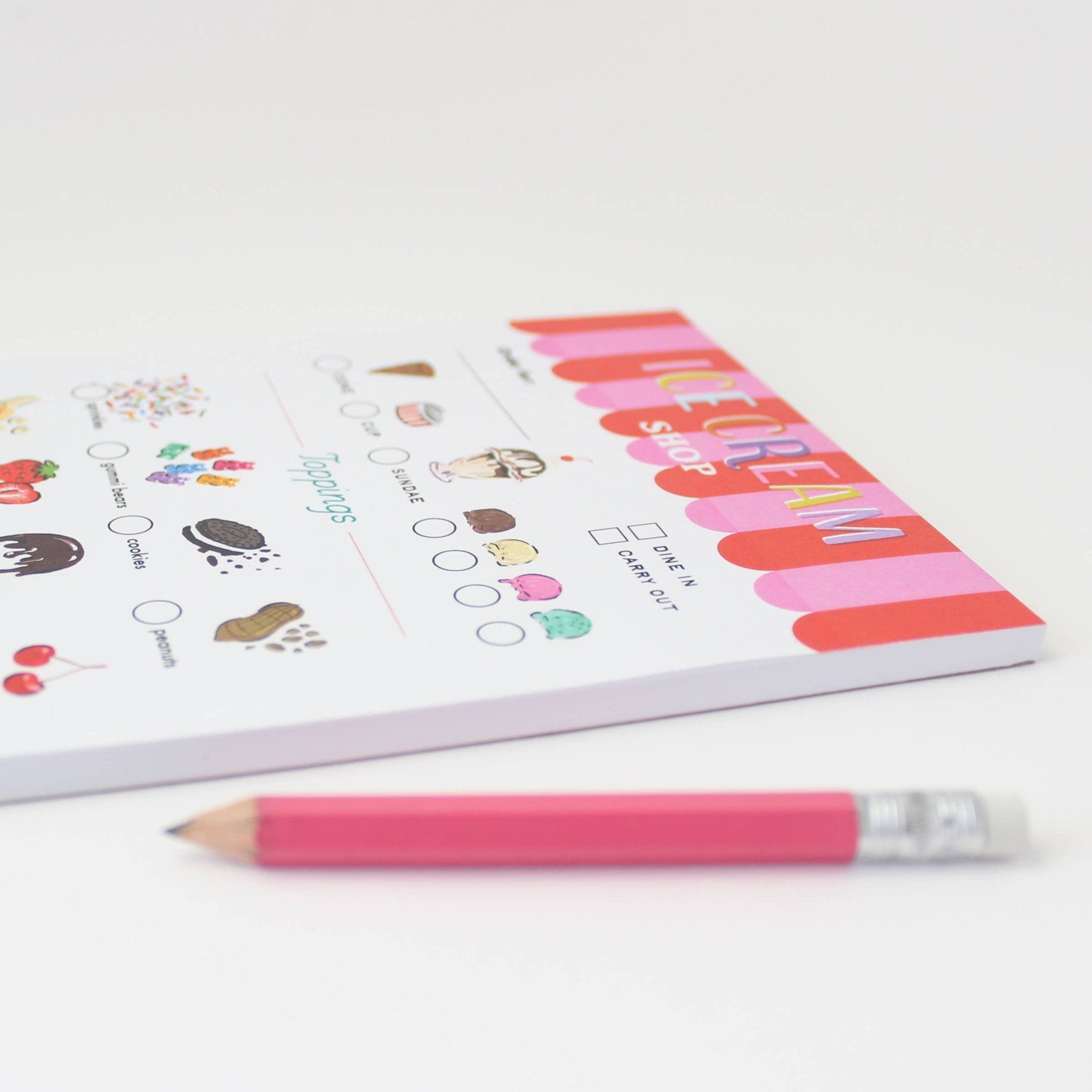 Ice Cream Shop Play Notepad - bubblegum market