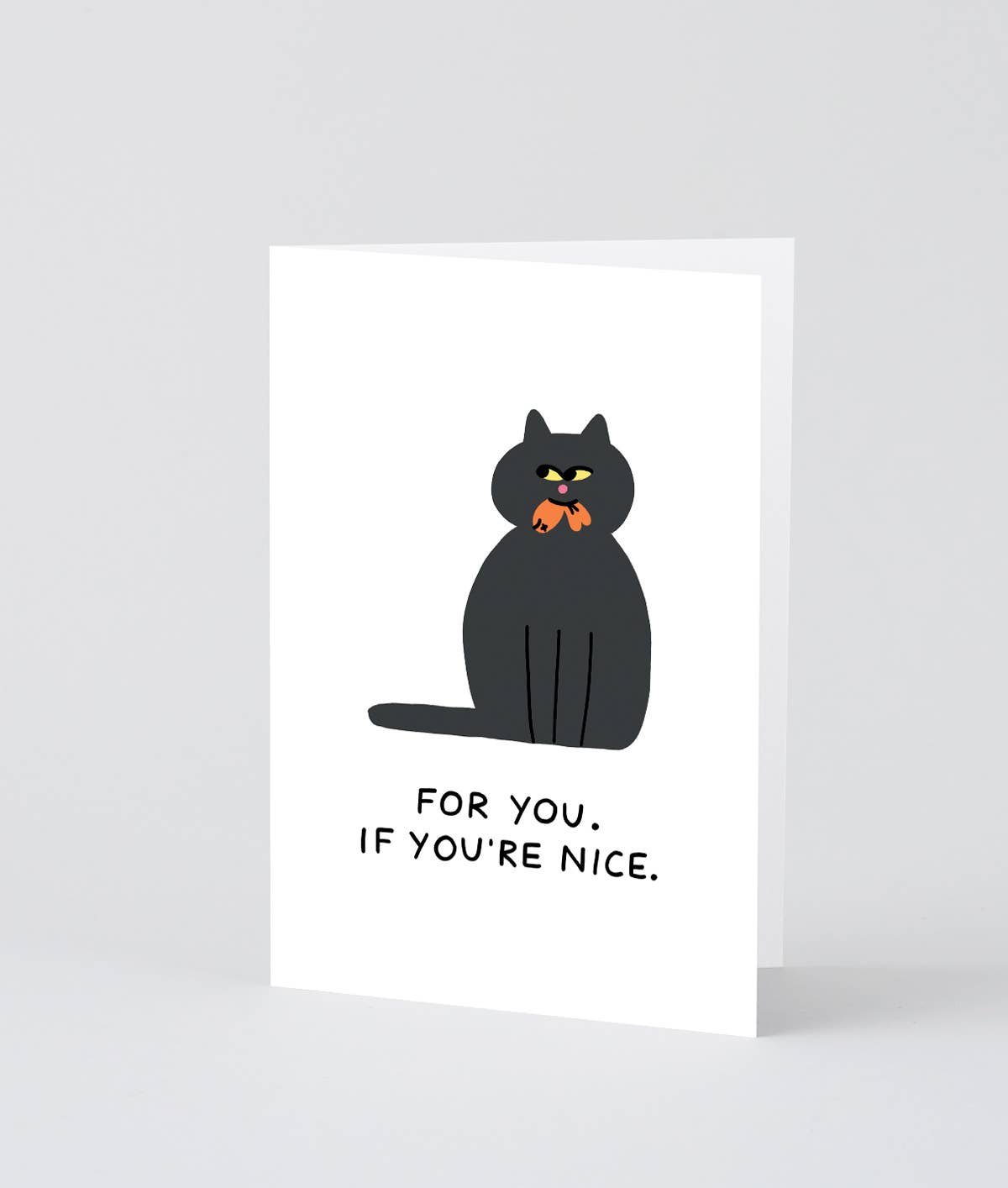 If You're Nice Greeting Card - bubblegum market