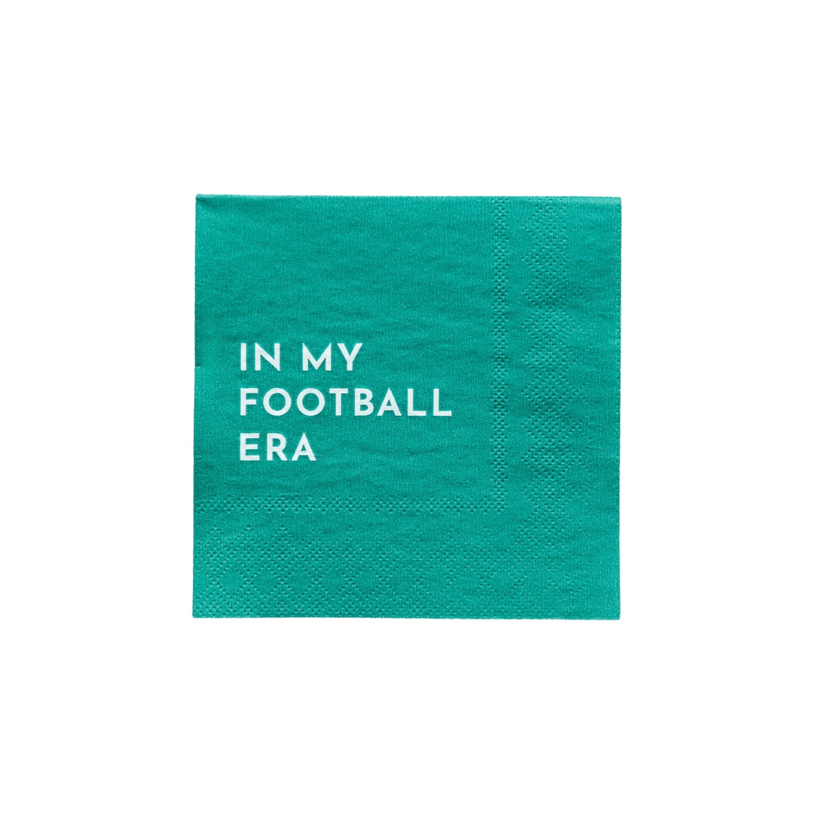 IN MY FOOTBALL ERA Cocktail Napkins - bubblegum market