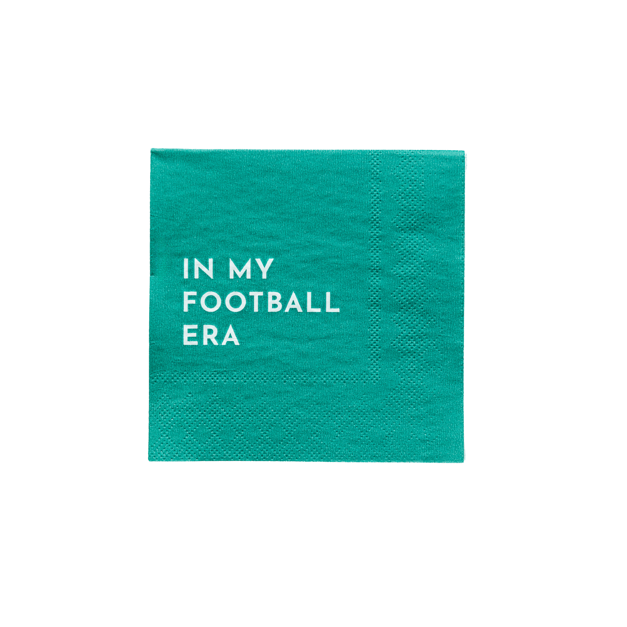 IN MY FOOTBALL ERA Cocktail Napkins - bubblegum market