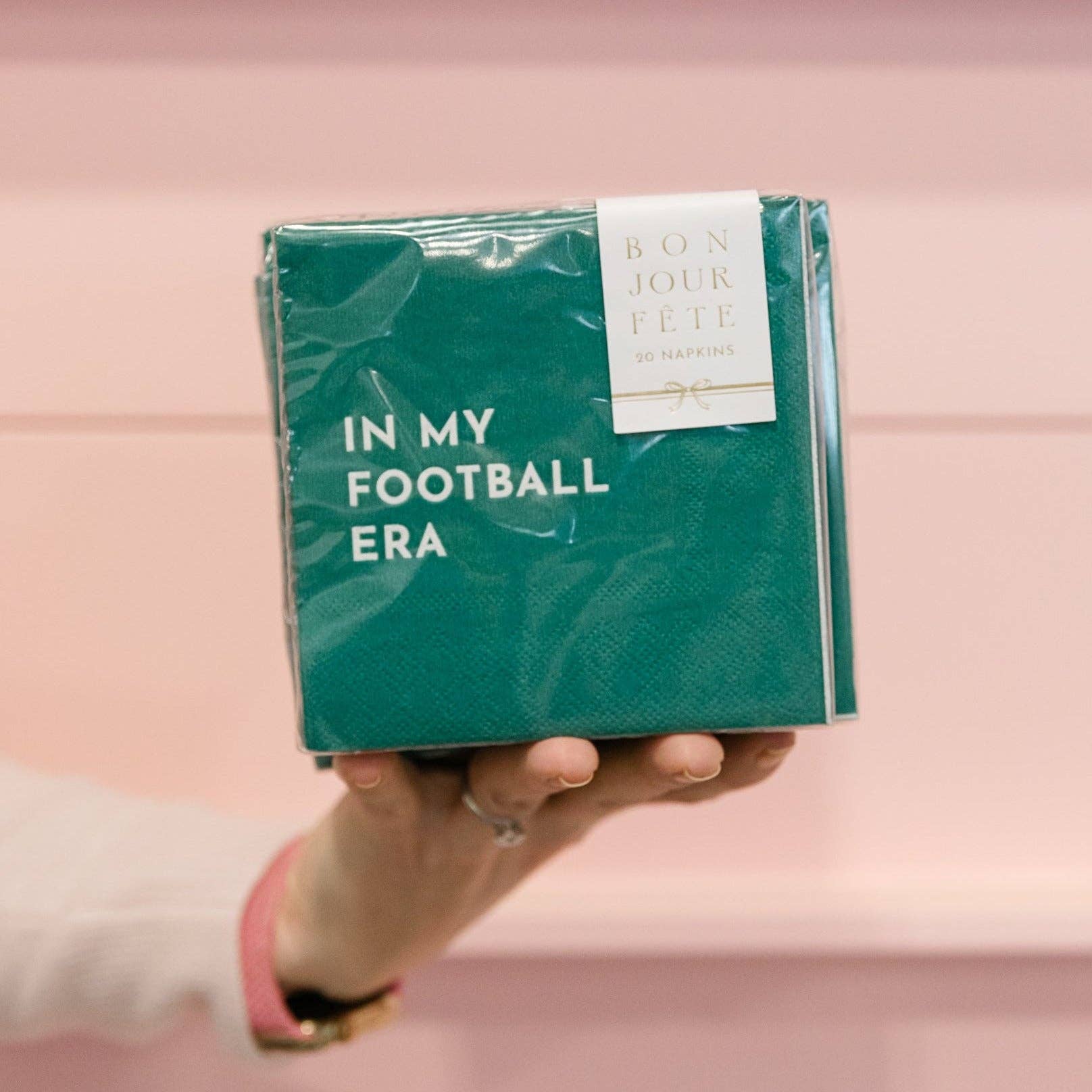 IN MY FOOTBALL ERA Cocktail Napkins - bubblegum market