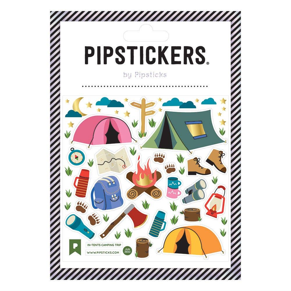 In - Tents Camping Trip Stickers - bubblegum market