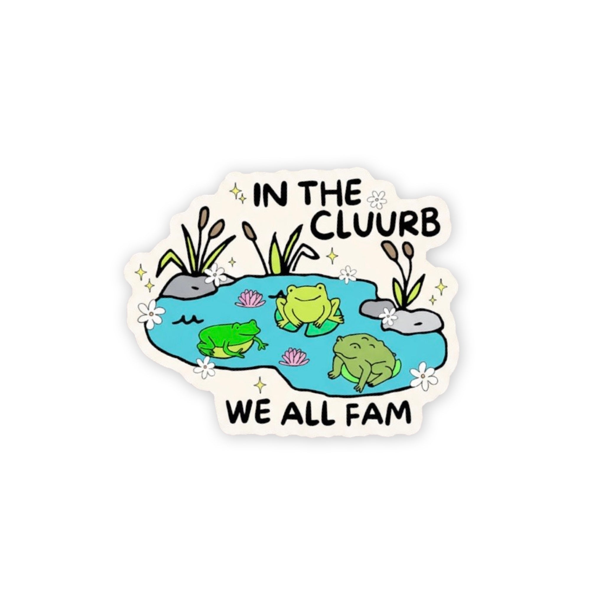 In The Cluurb Vinyl Sticker - bubblegum market