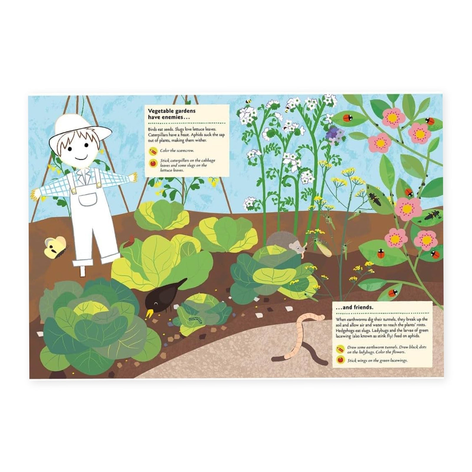 In the Vegetable Garden Sticker Activity Book - bubblegum market