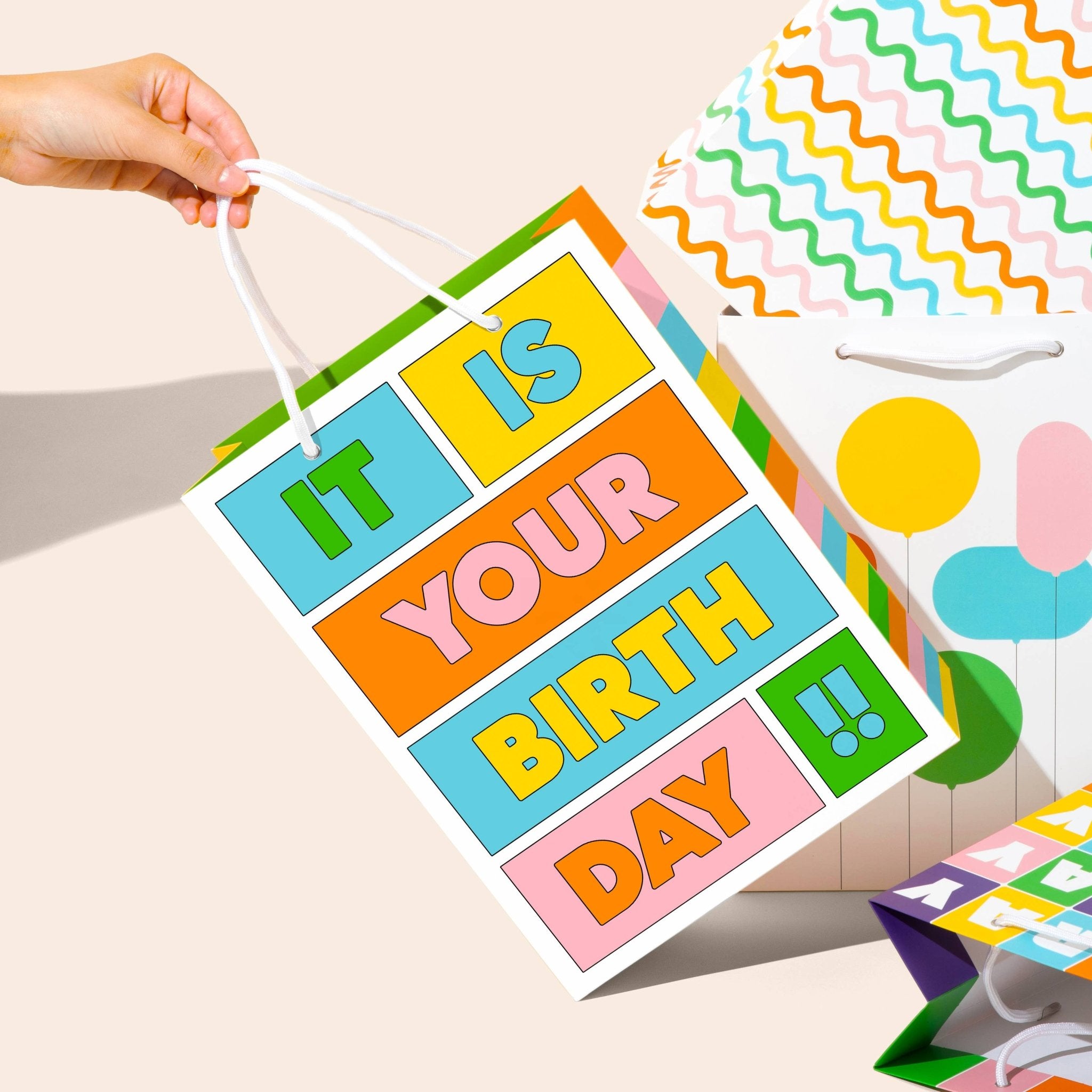 It Is Your Birthday Gift Bag - bubblegum market