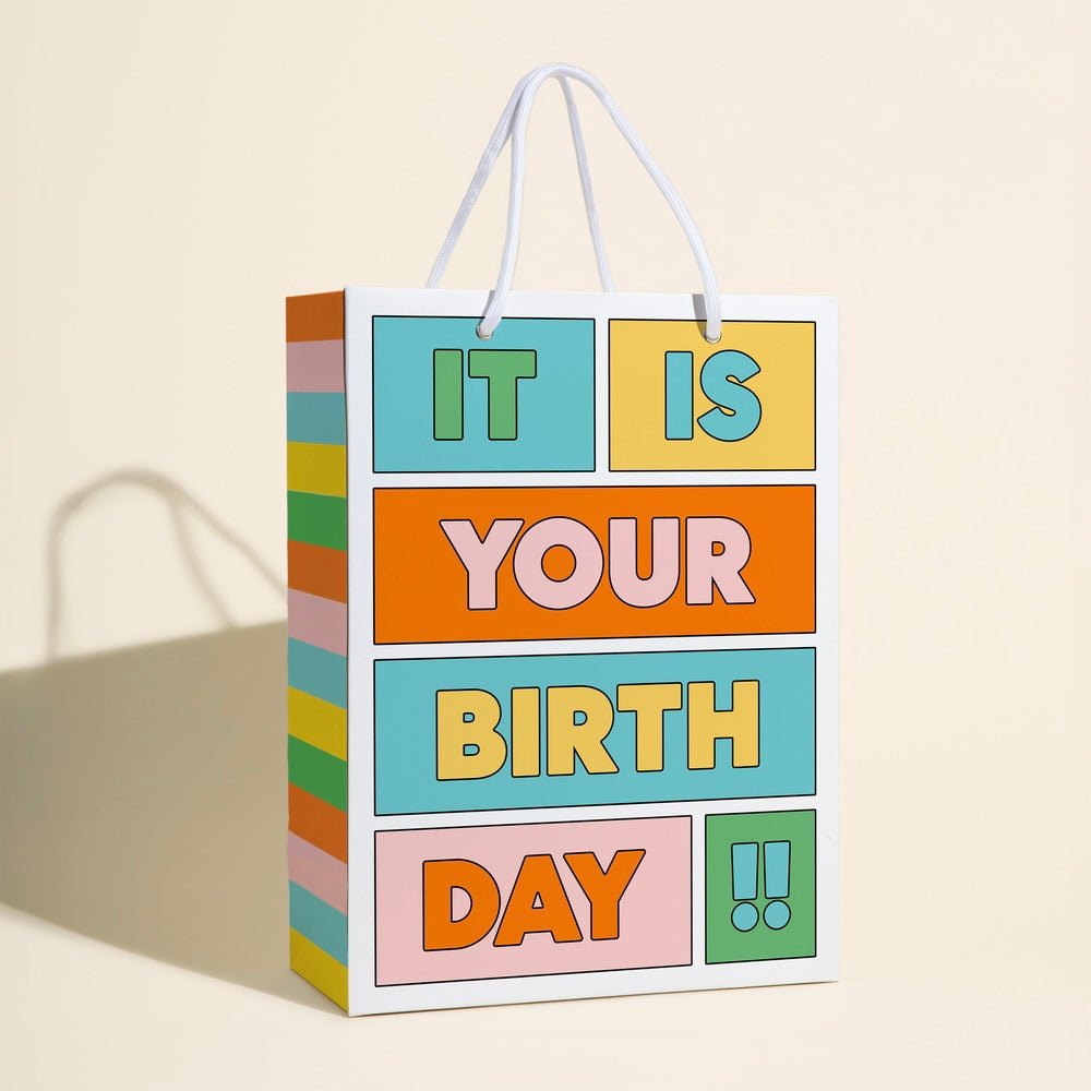 It Is Your Birthday Gift Bag - bubblegum market