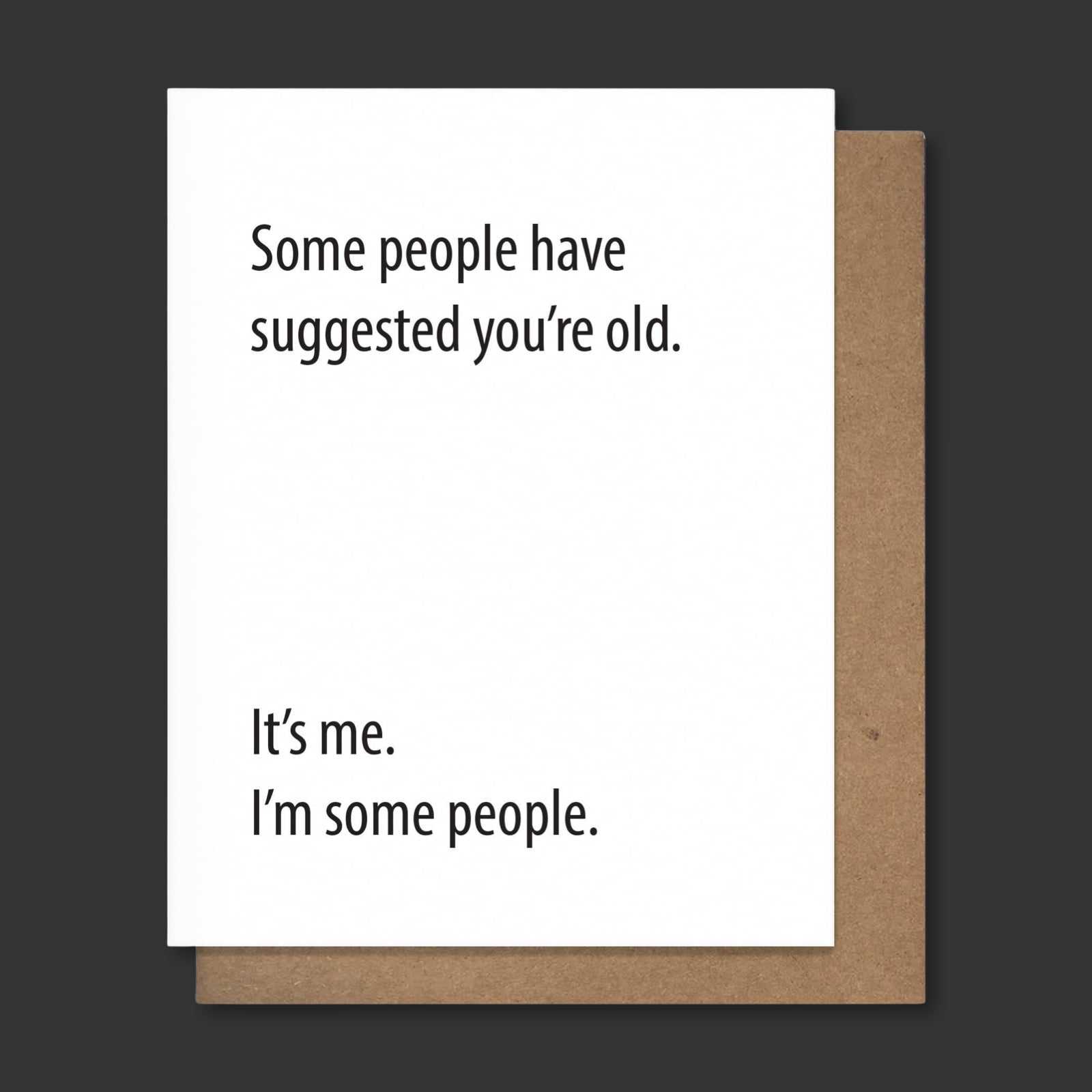 IT’S ME Letterpress Birthday Card - bubblegum market