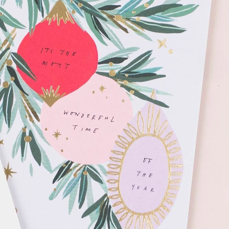 It's The Most Wonderful Time Of Year Holiday Greeting Card - bubblegum market