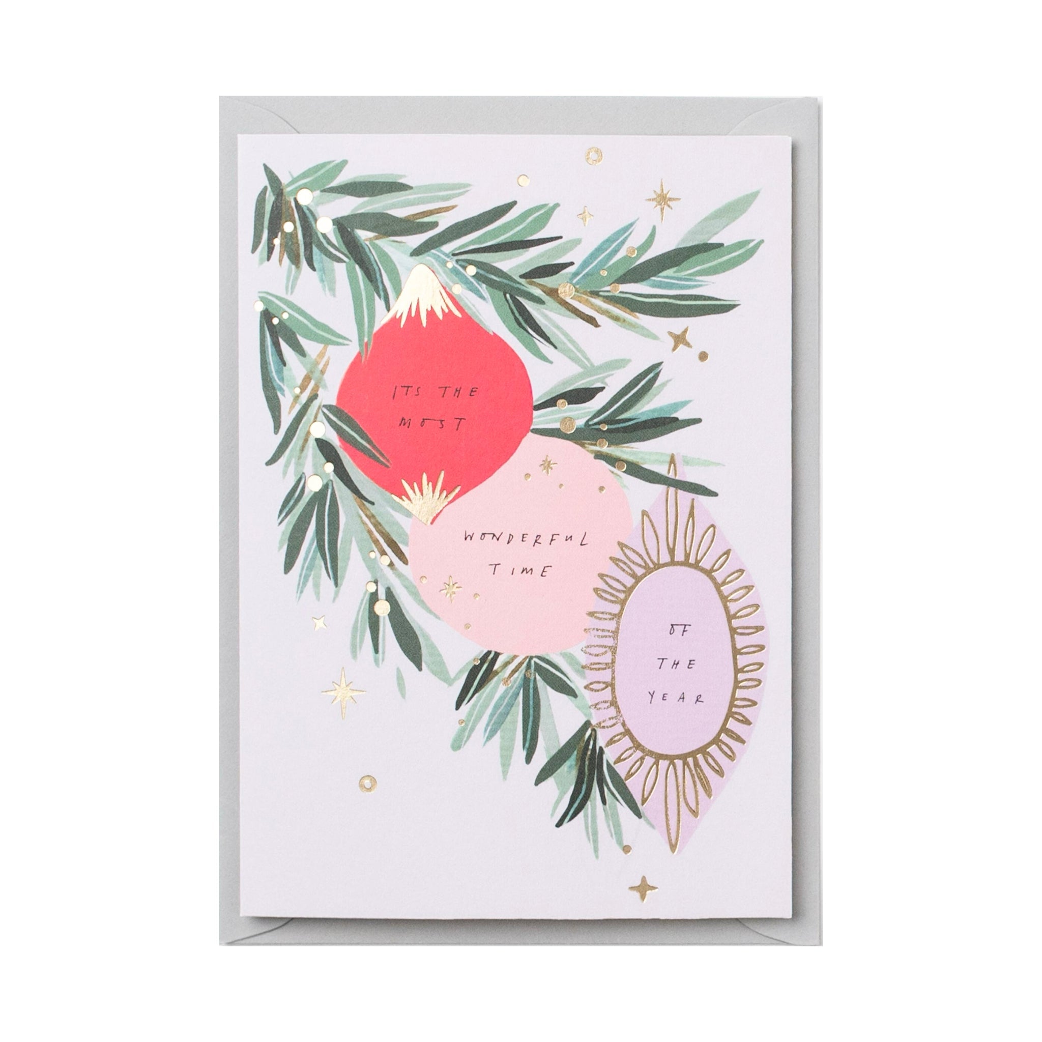 It's The Most Wonderful Time Of Year Holiday Greeting Card - bubblegum market