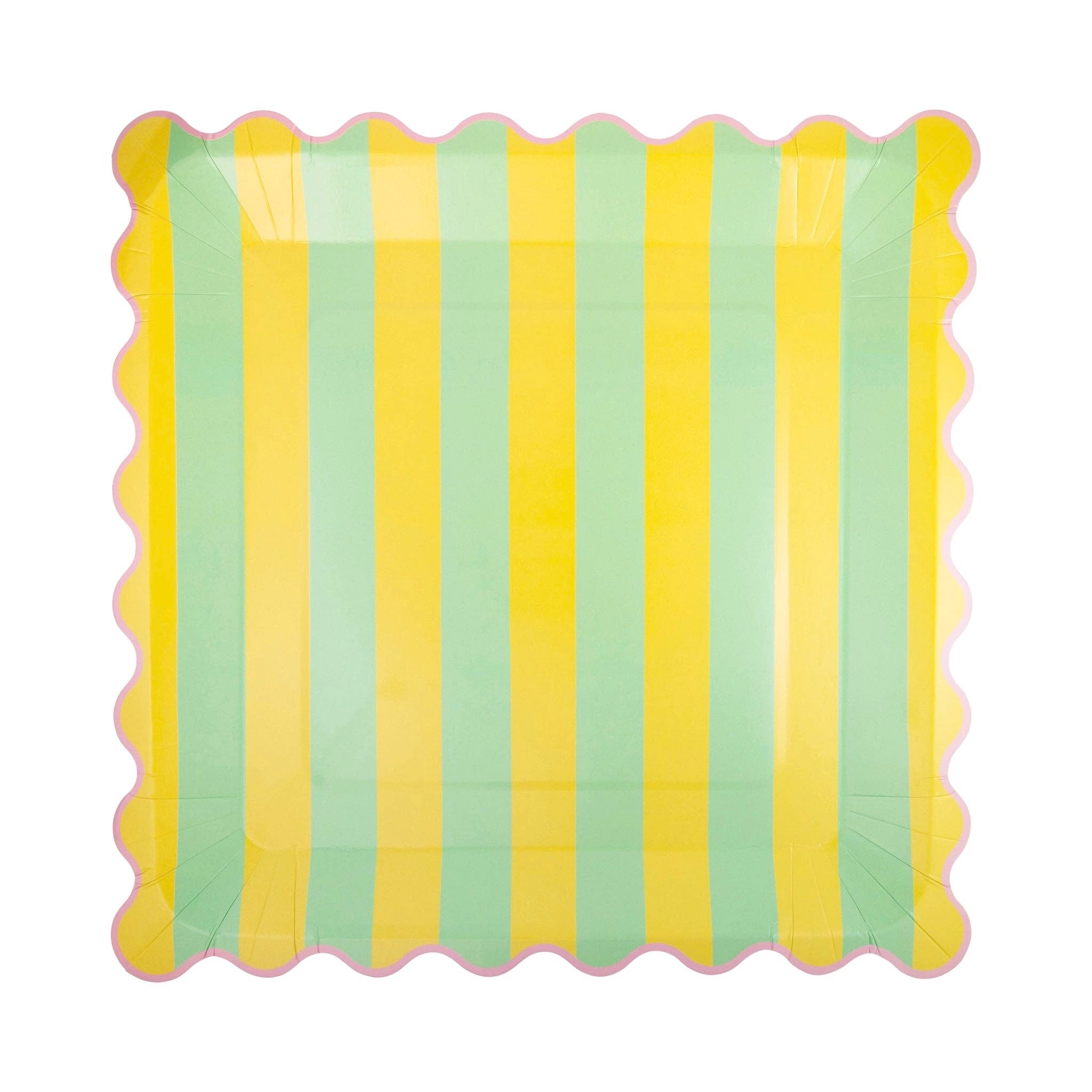 It’s Your Birthday Multi - Colored Striped Plate Set 11" - bubblegum market