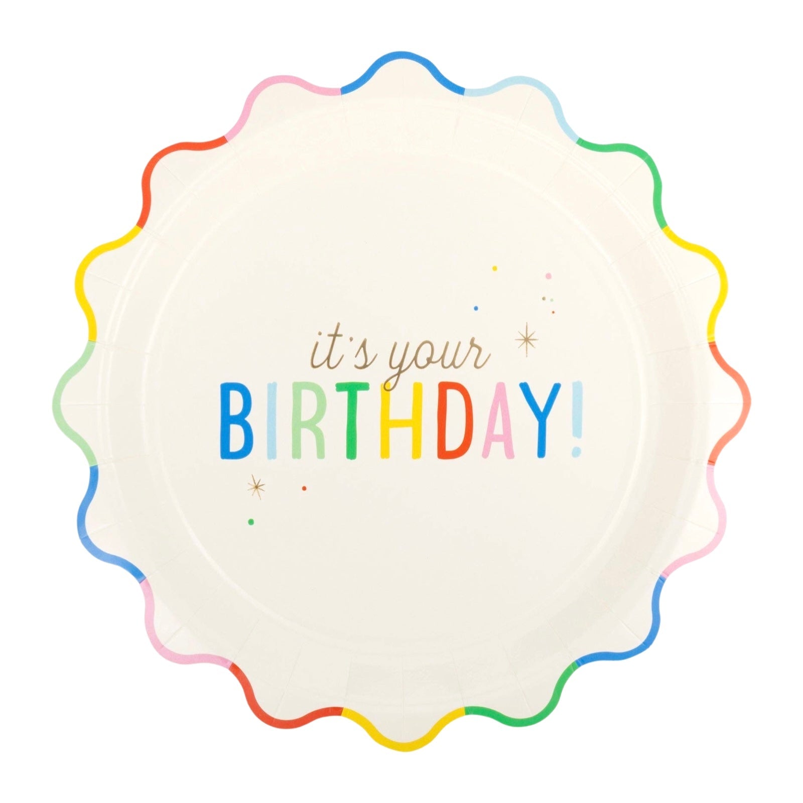 It's Your Birthday Paper Plates 9" - bubblegum market