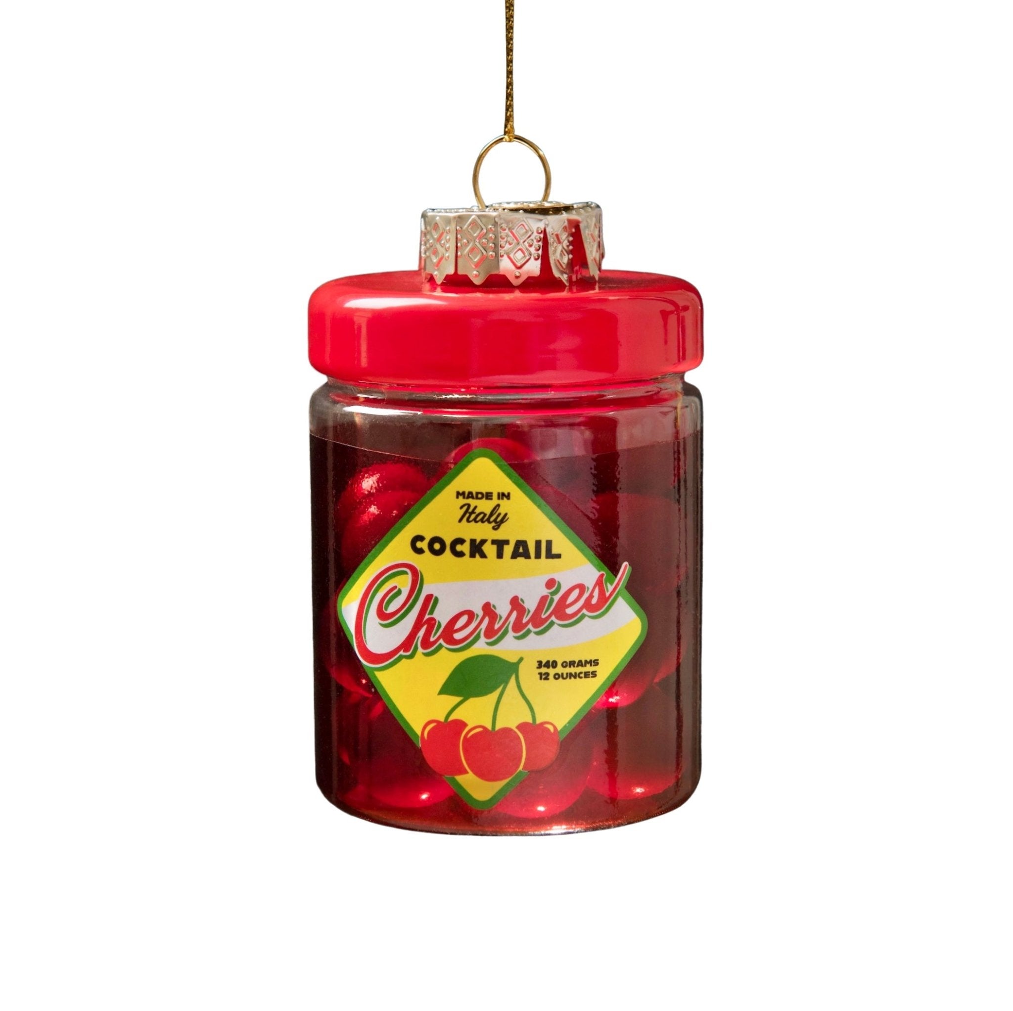 Jar of Cherries Ornament 4" - bubblegum market