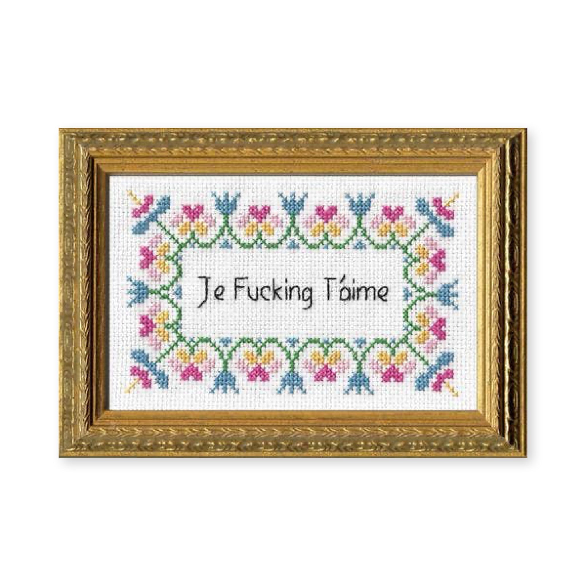 Je F*cking T'aime Deluxe Cross - Stitch Kit - bubblegum market