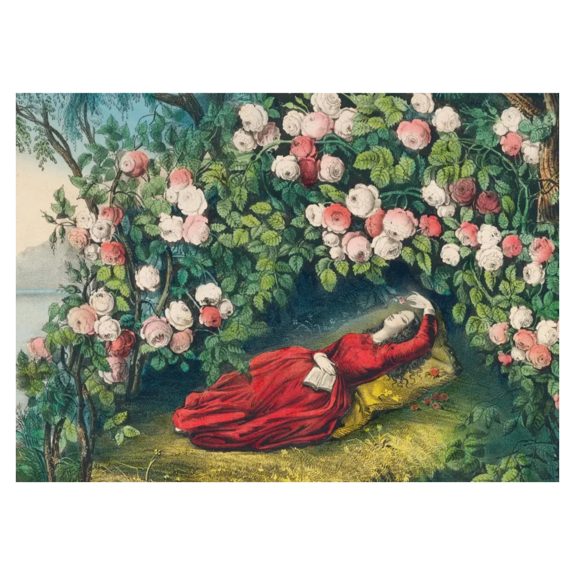 John Derian Bower of Roses 1,000 - Piece Puzzle - bubblegum market