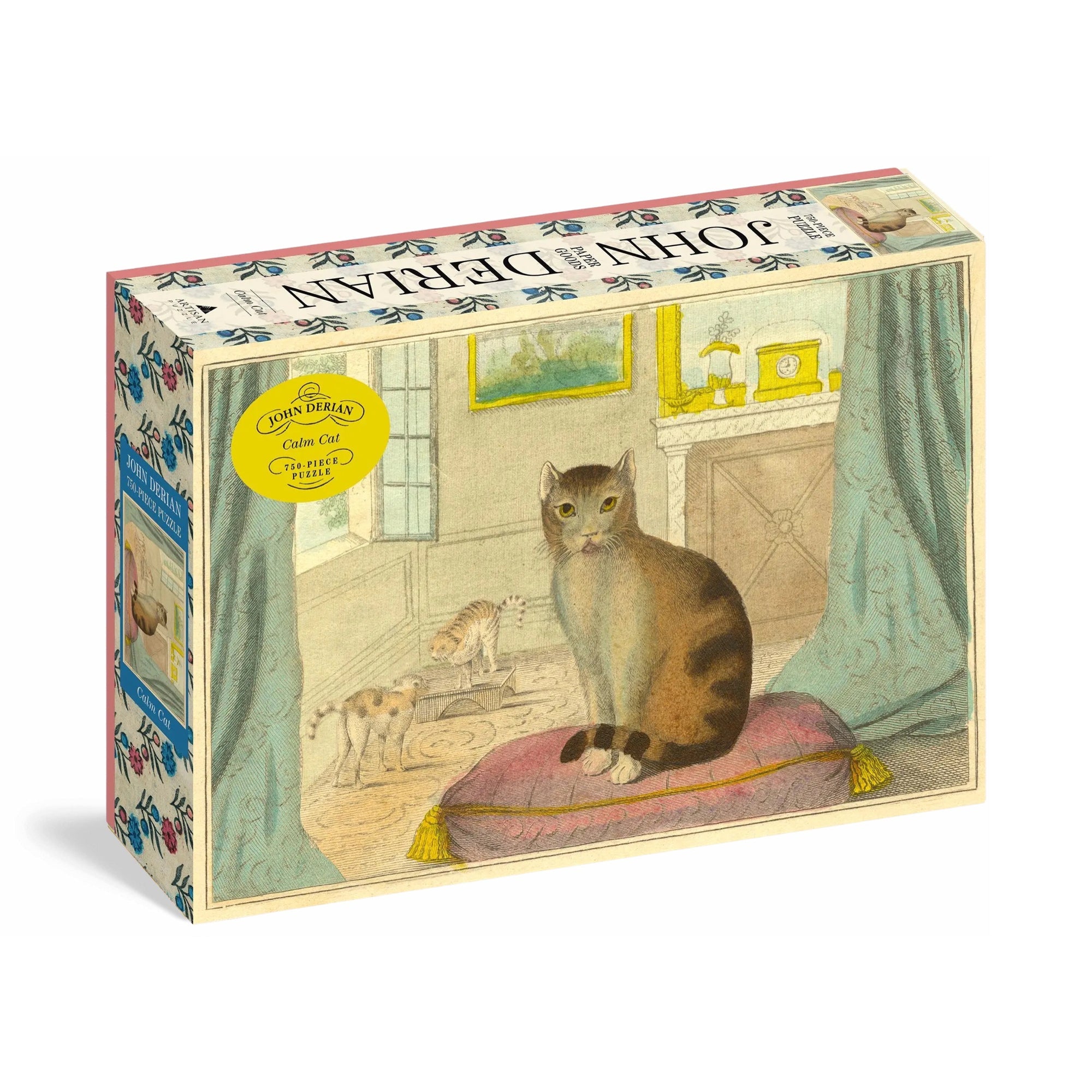 John Derian Calm Cat 750 - Piece Puzzle - bubblegum market
