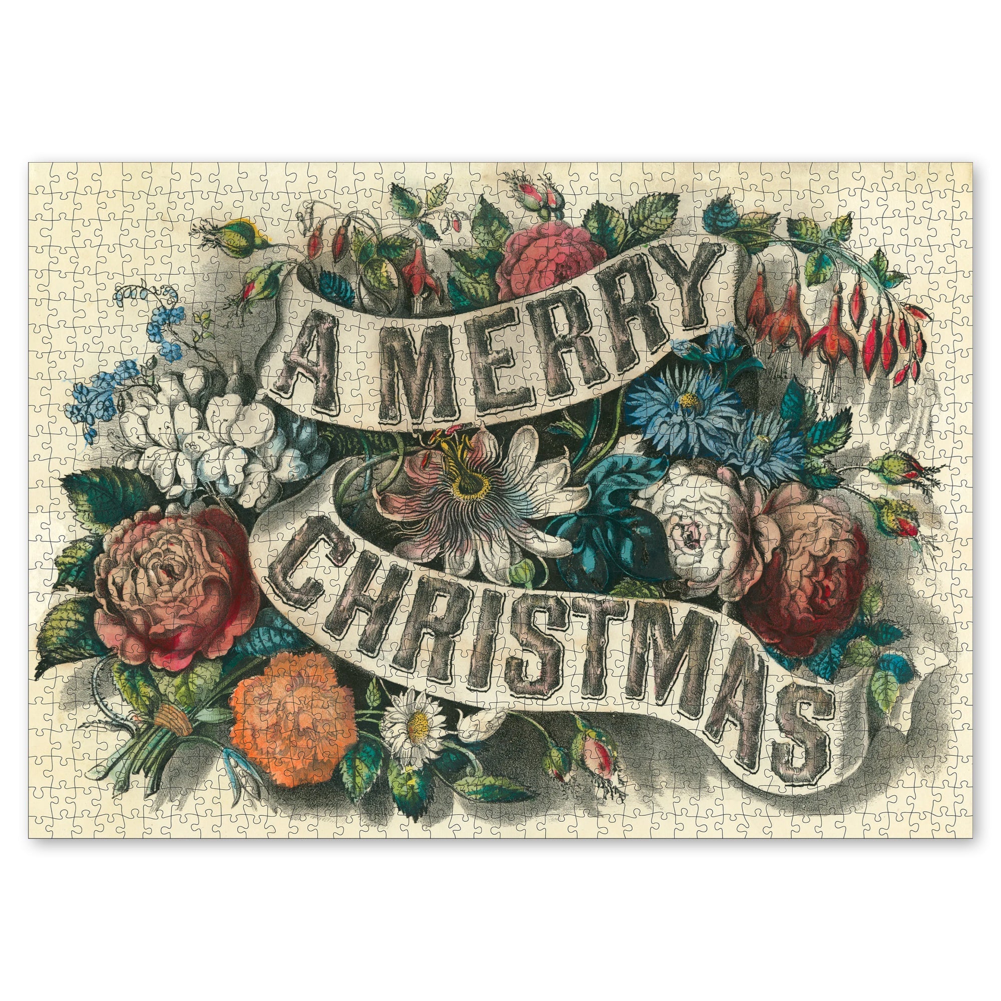 John Derian Merry Christmas 1,000 - Piece Puzzle - bubblegum market