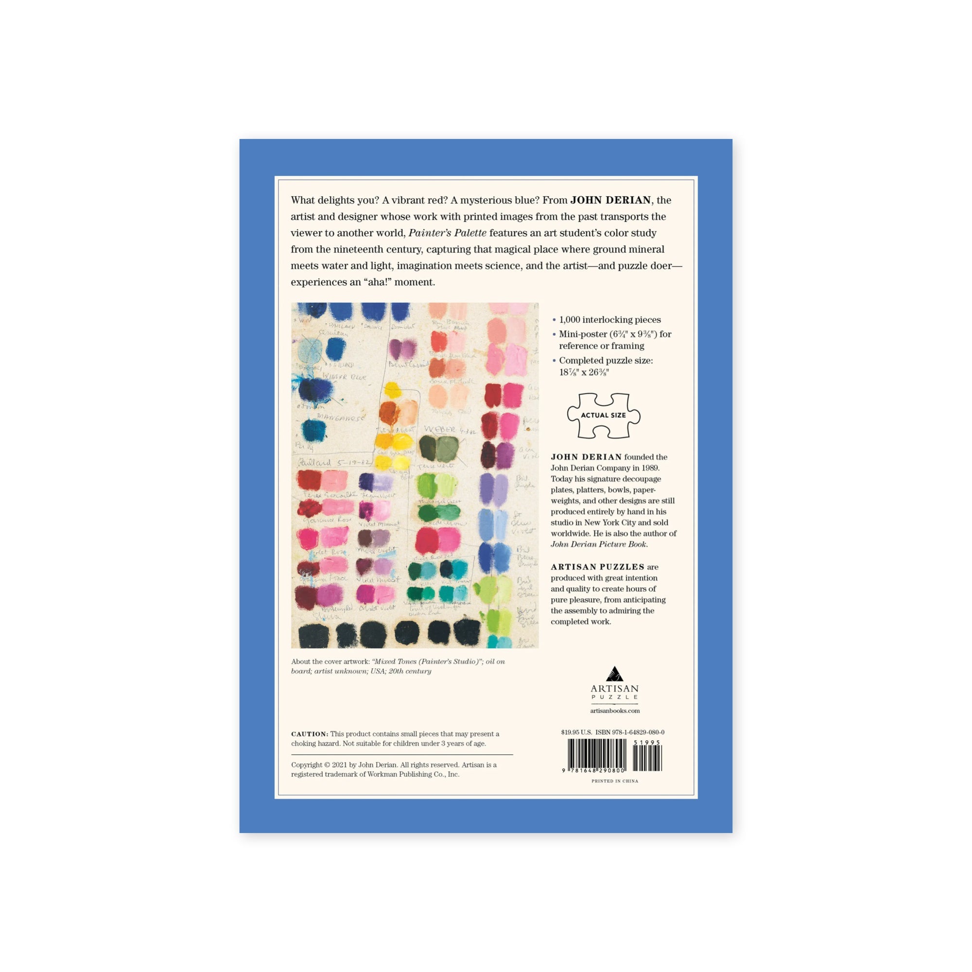 John Derian Painter's Palette 1,000 - Piece Puzzle - bubblegum market